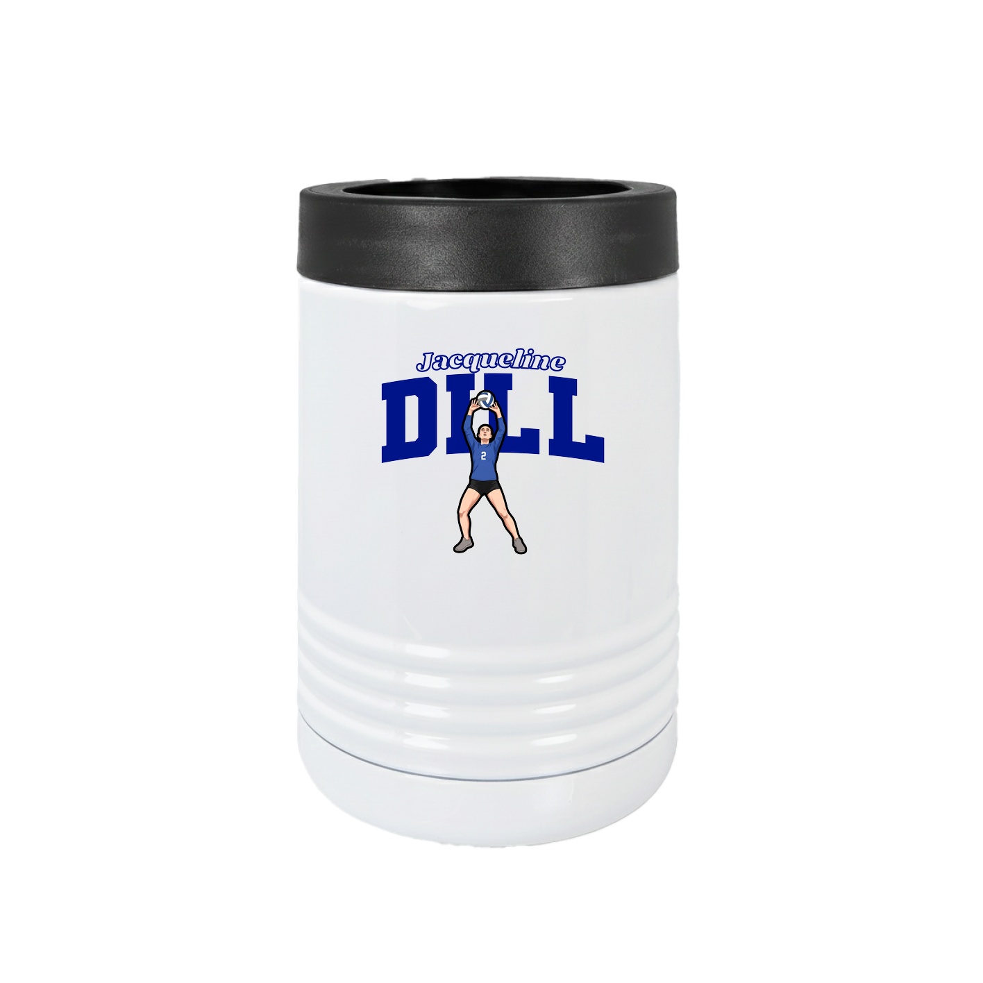 Beverage Holder — Name Arch in White