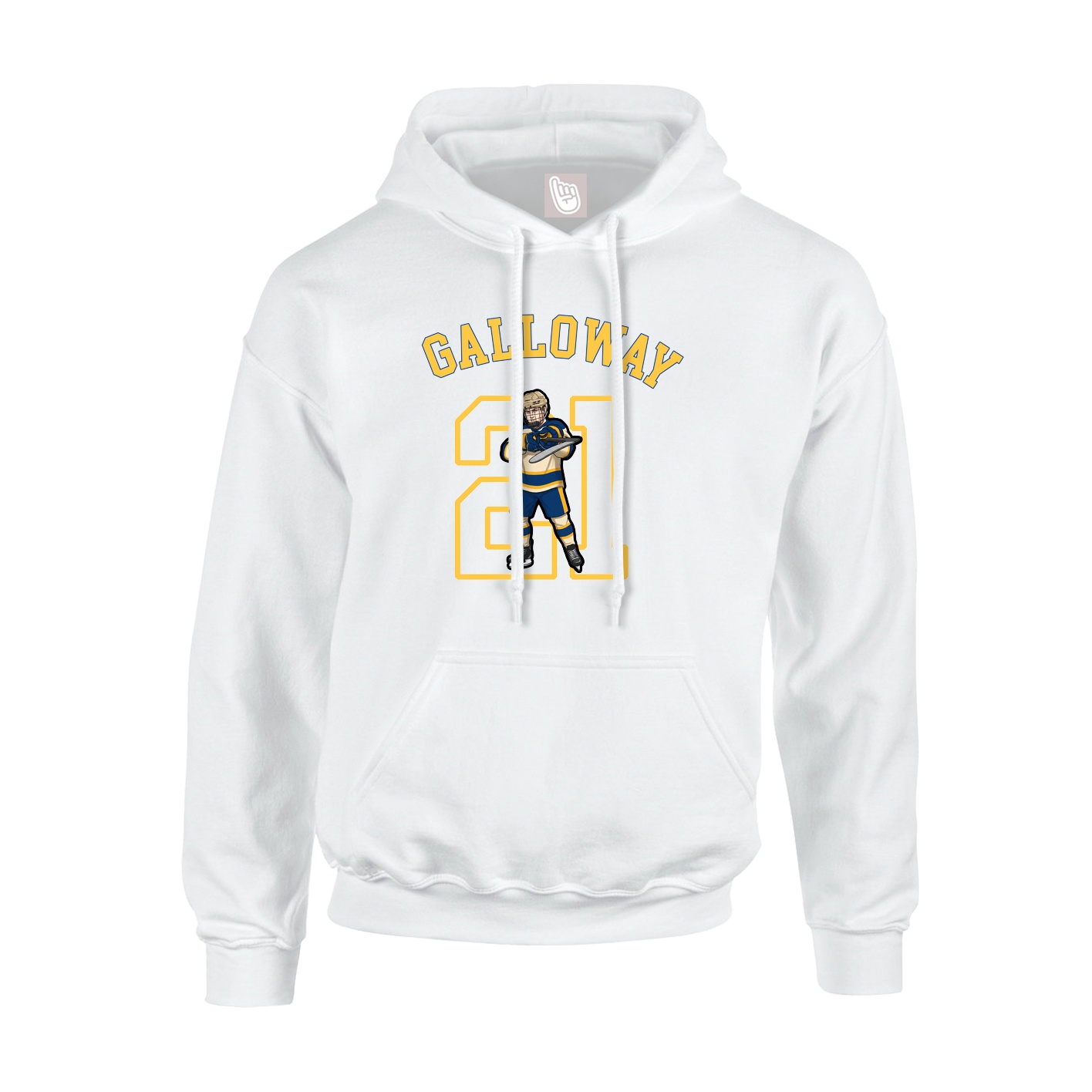 Youth Hoodie — Shirsey Arch in White