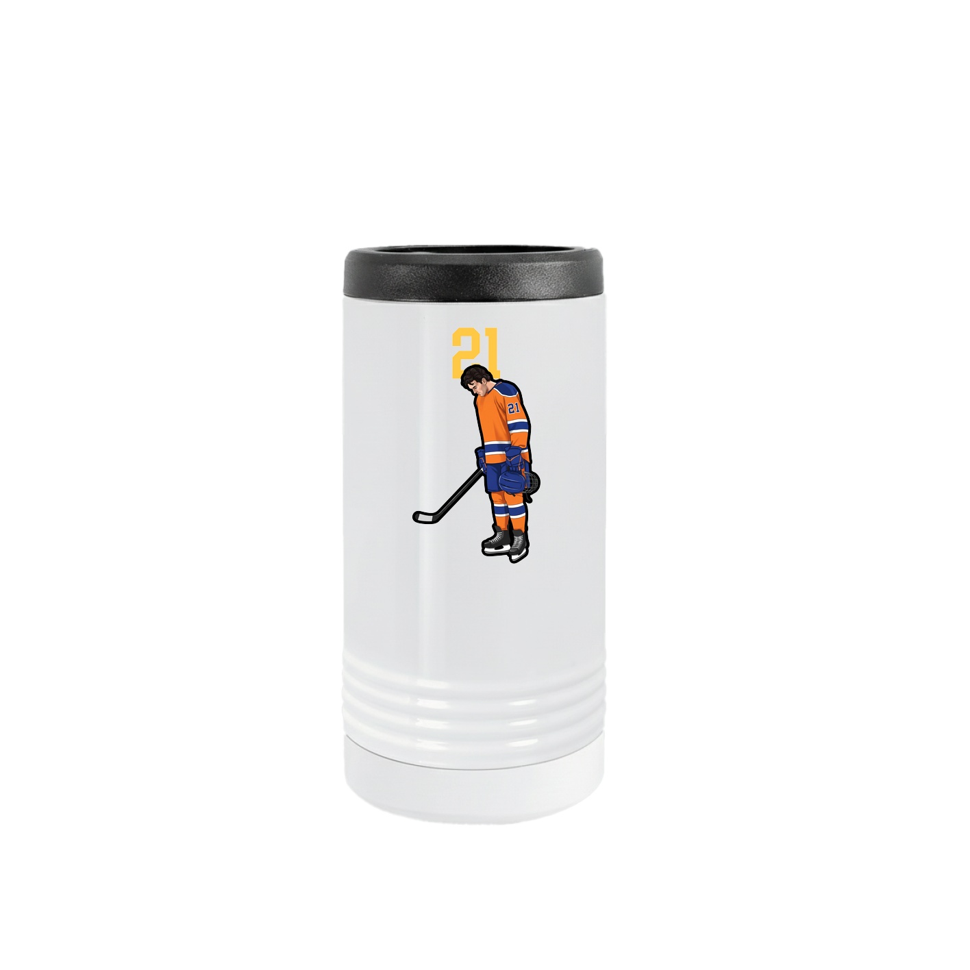 Slim Beverage Holder — Number Top in White