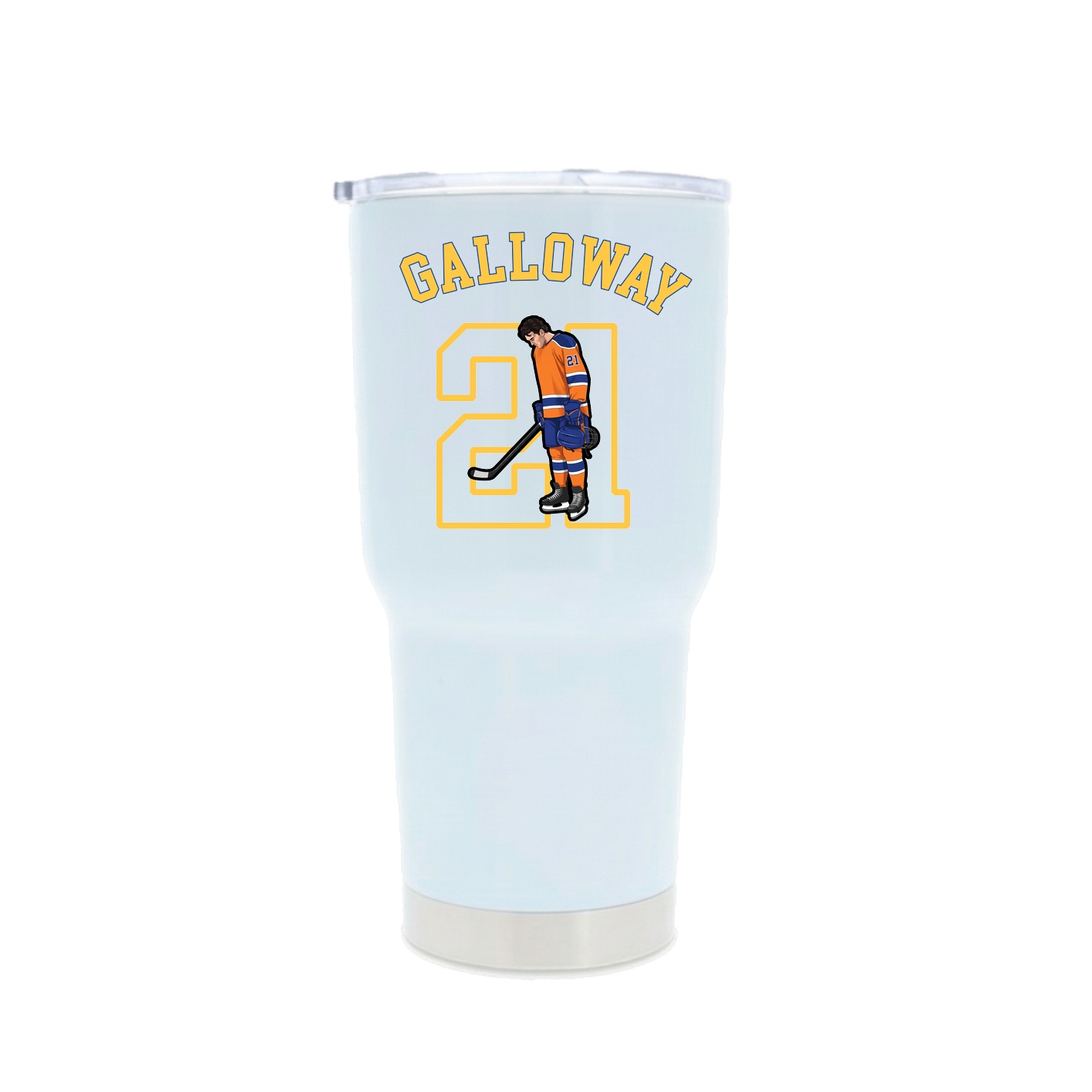 30oz Stainless Steel Tumbler — Shirsey Arch in White