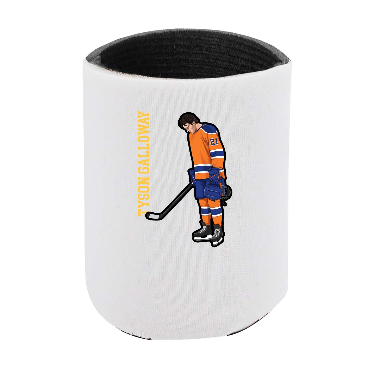 Can Holder — Name Vertical in White
