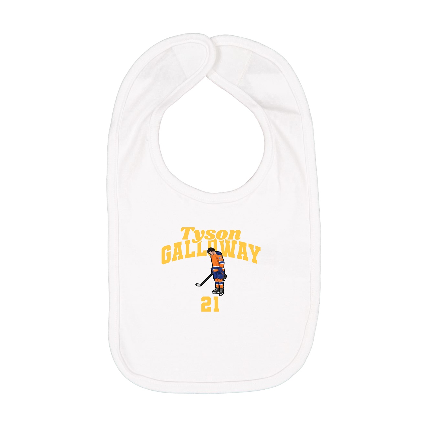 Infant Bib — Signature Arch in White