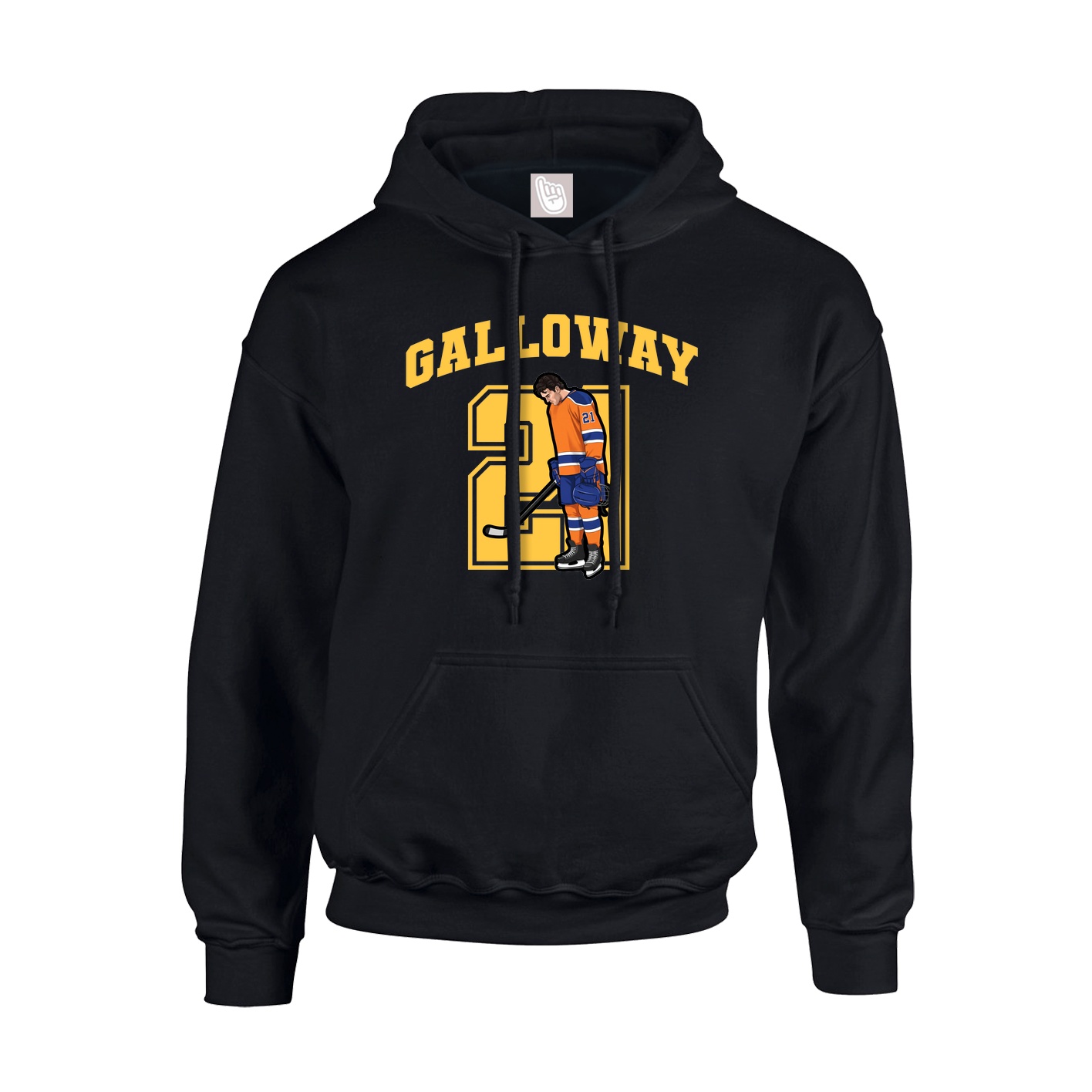 Hoodie — Number in Black