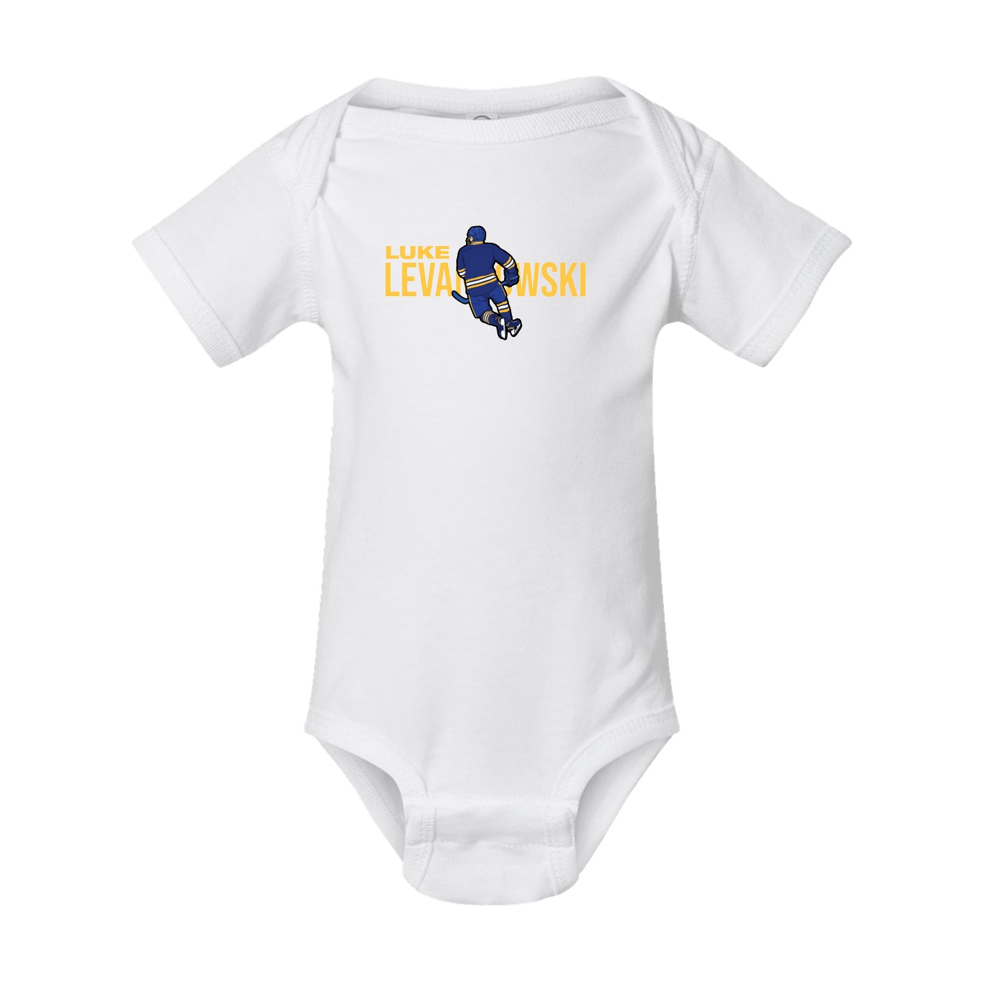 Baby Onesie — Player Name in White