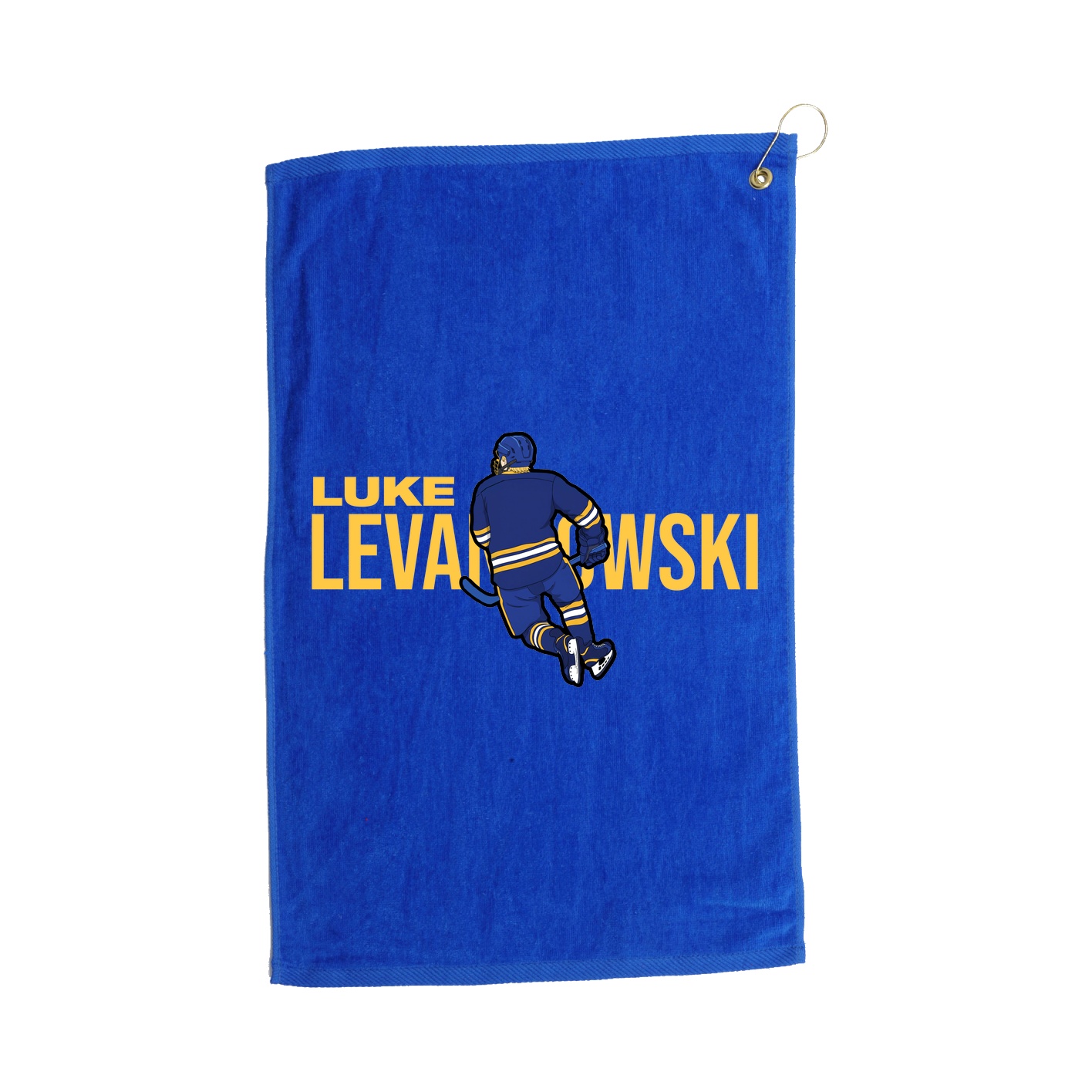 Golf Towel — Player Name in Royal