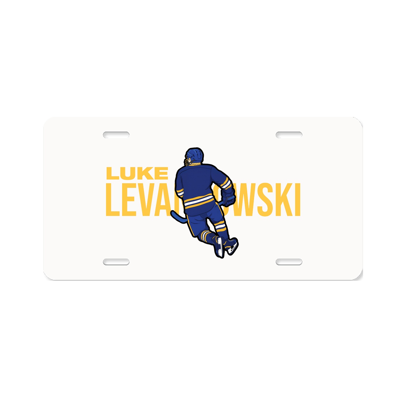 License Plate — Player Name in Classic