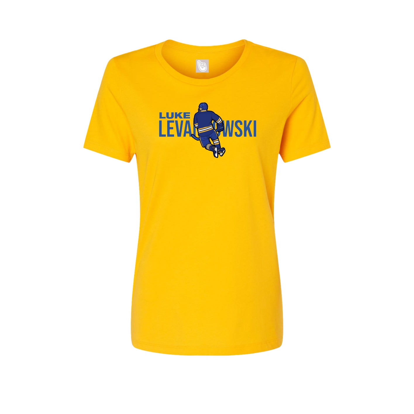 Fitted Women's Tee — Player Name in Gold