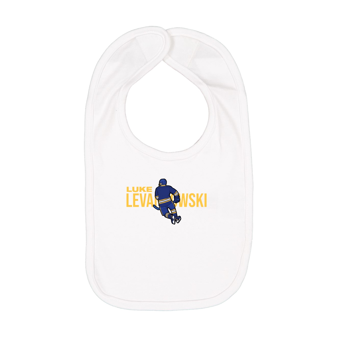 Infant Bib — Player Name in White
