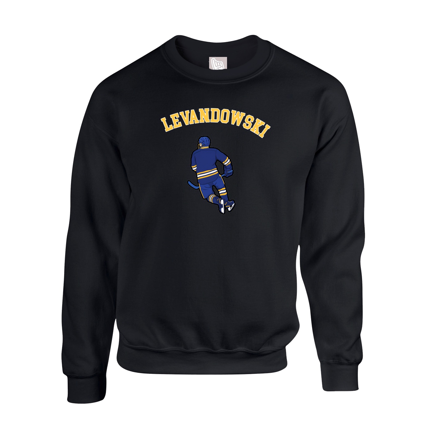 Fleece Crew — Shirsey Arch in Black