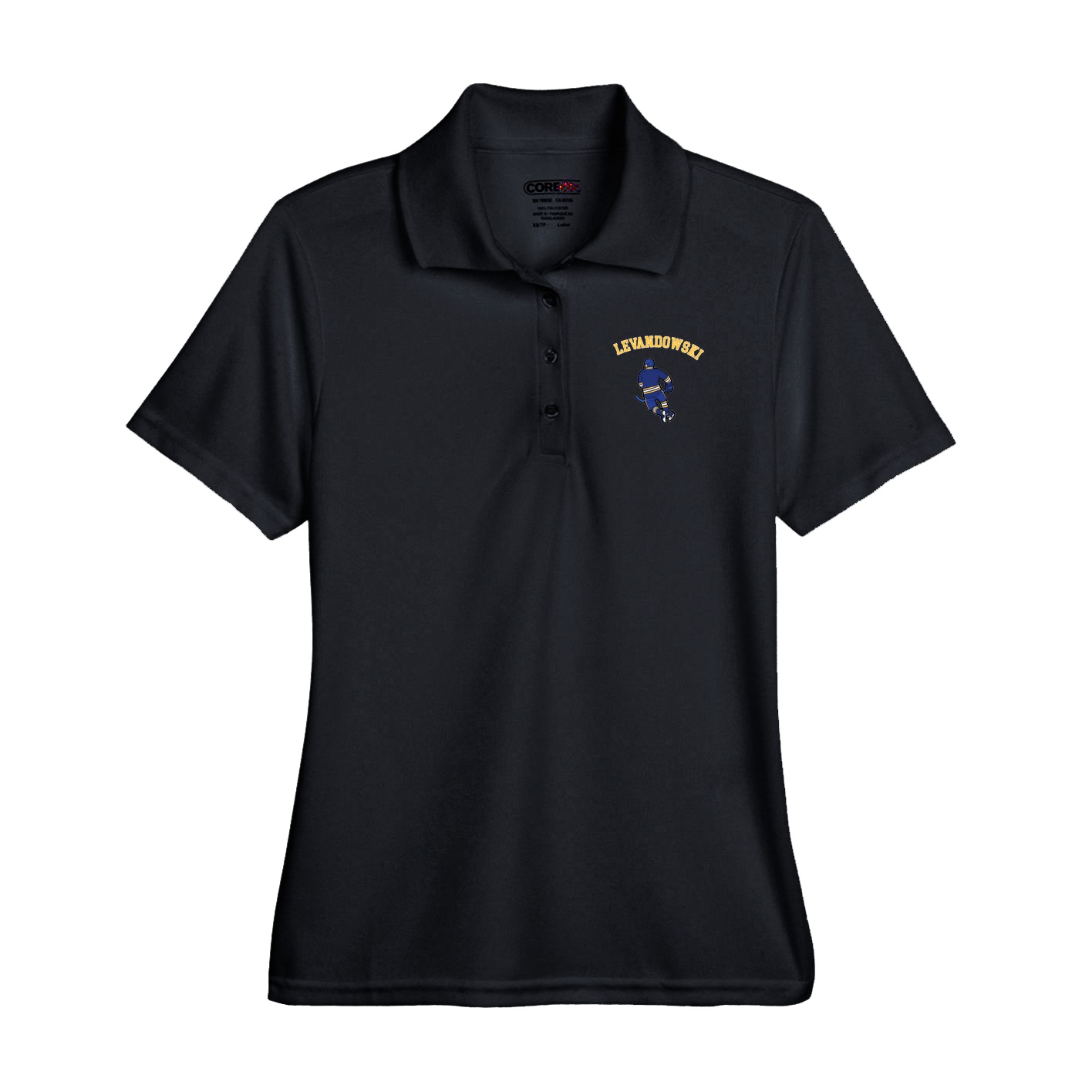 Performance Polo — Shirsey Arch in Black