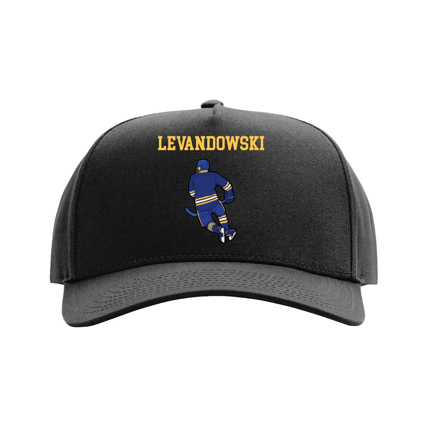 Full Fabric Five-Panel Champ Cap — Shirsey in Black