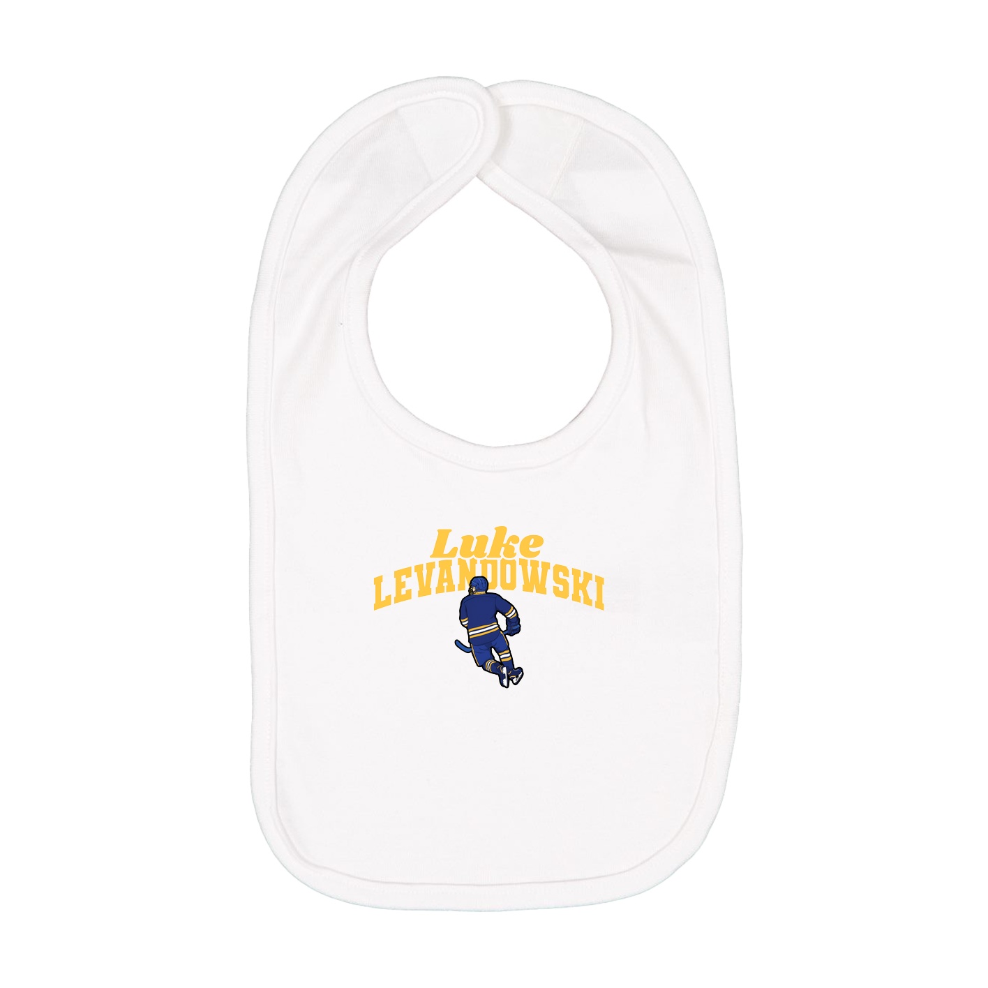 Infant Bib — Signature Arch in White