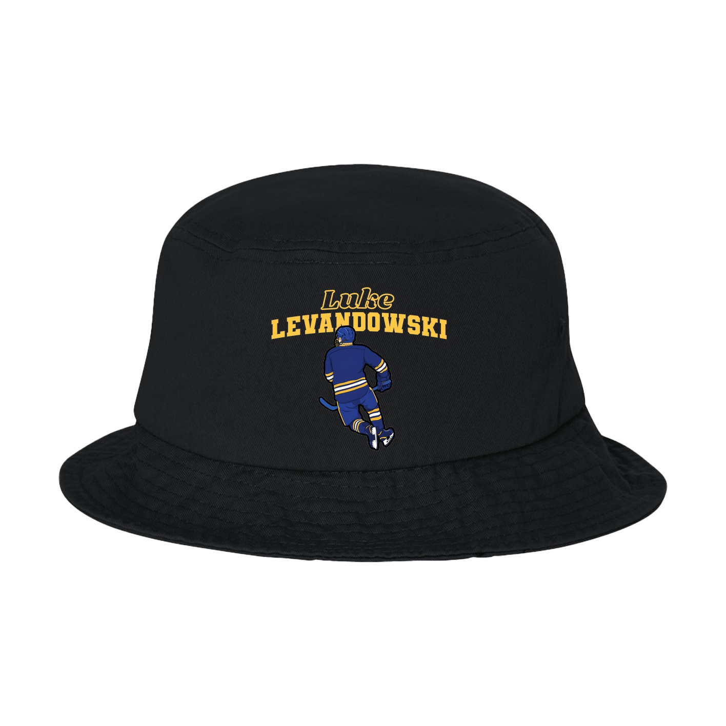 Bucket Cap — Name Arch in Black