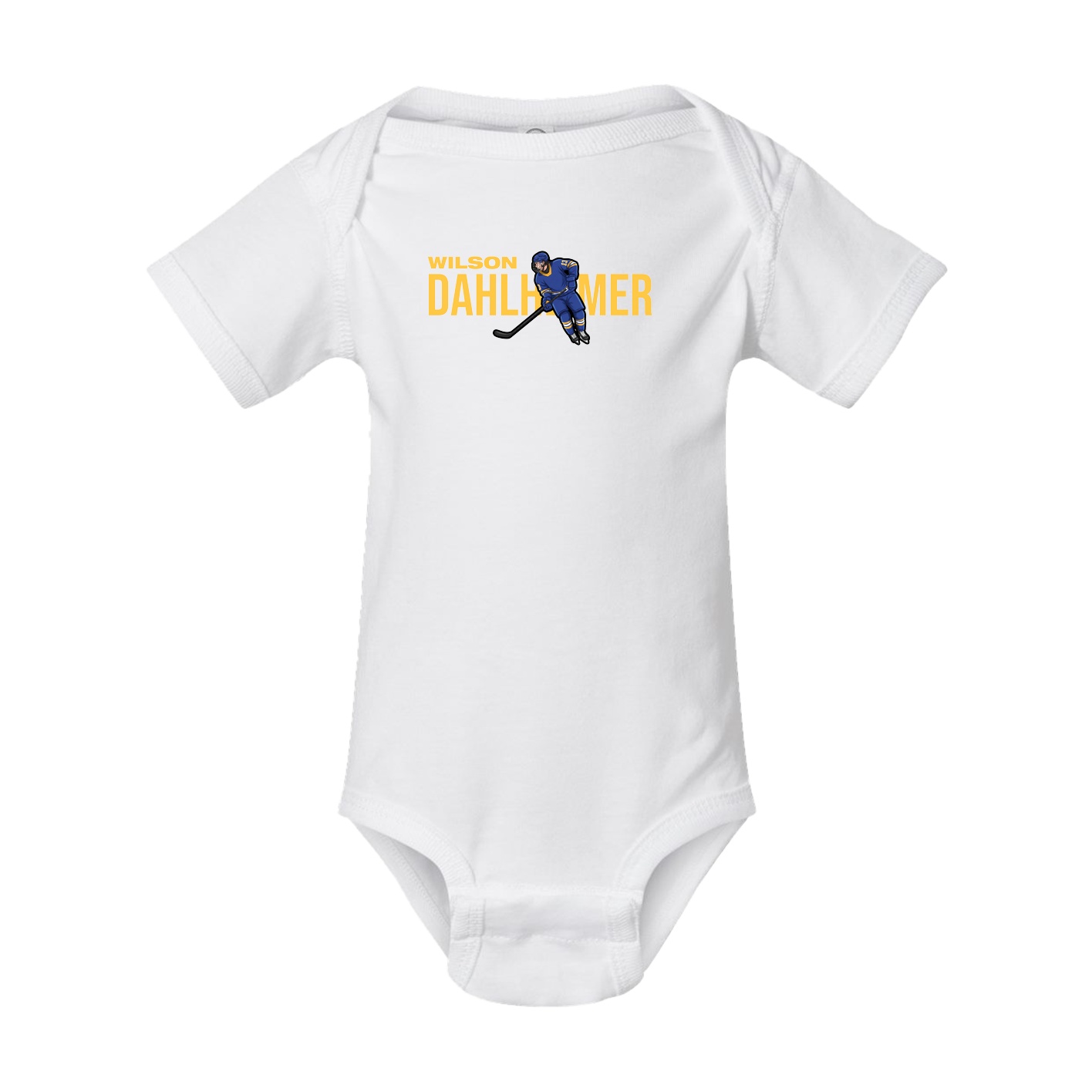 Baby Onesie — Player Name in White