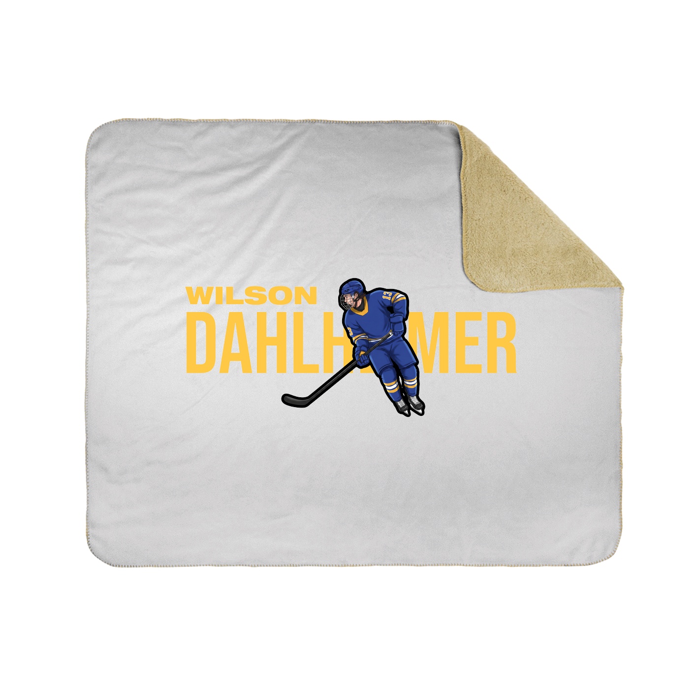 Throw Blanket — Player Name in White