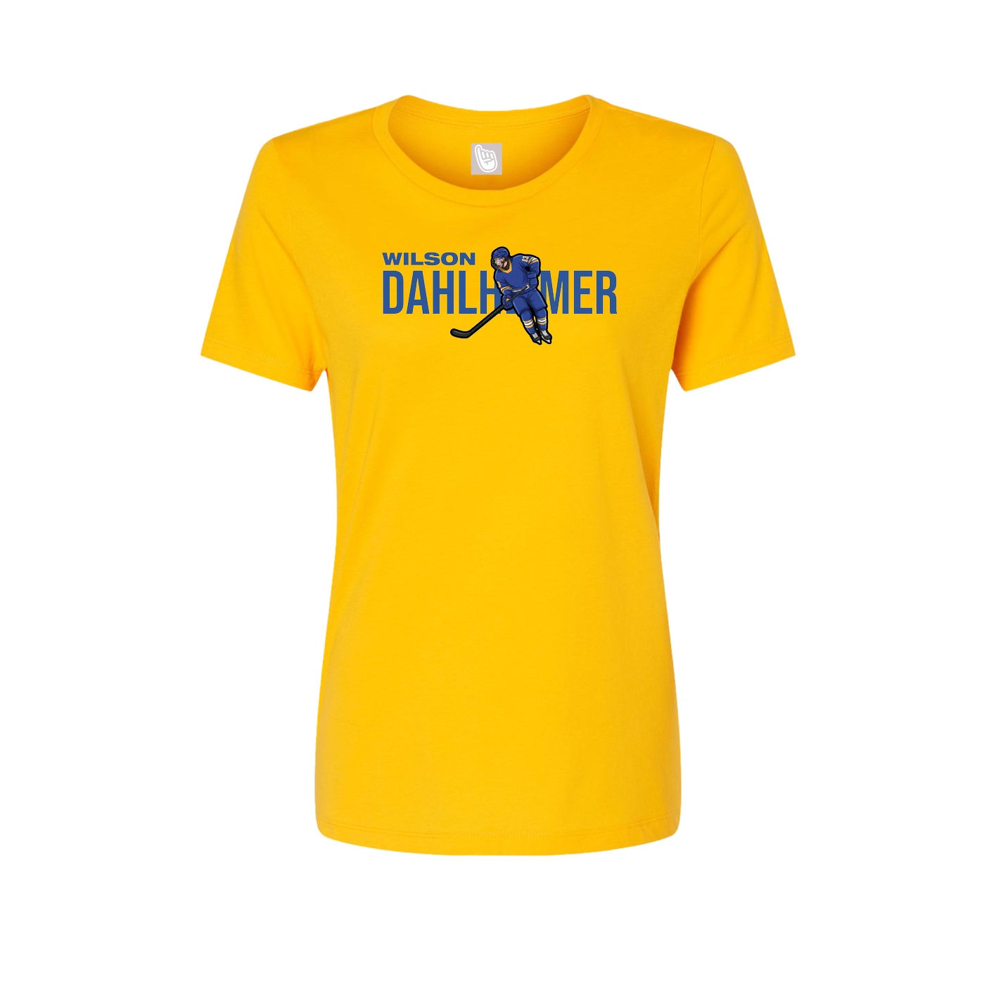 Fitted Women's Tee — Player Name in Gold
