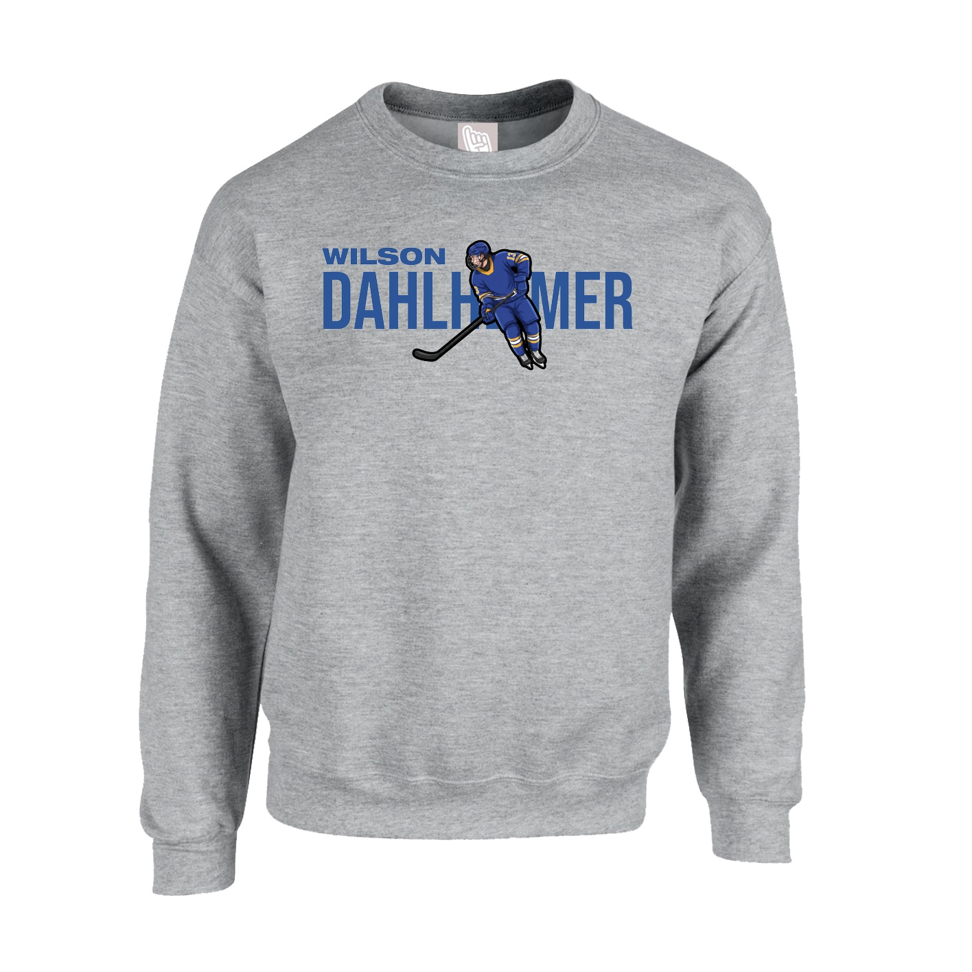 Fleece Crew — Player Name in Grey