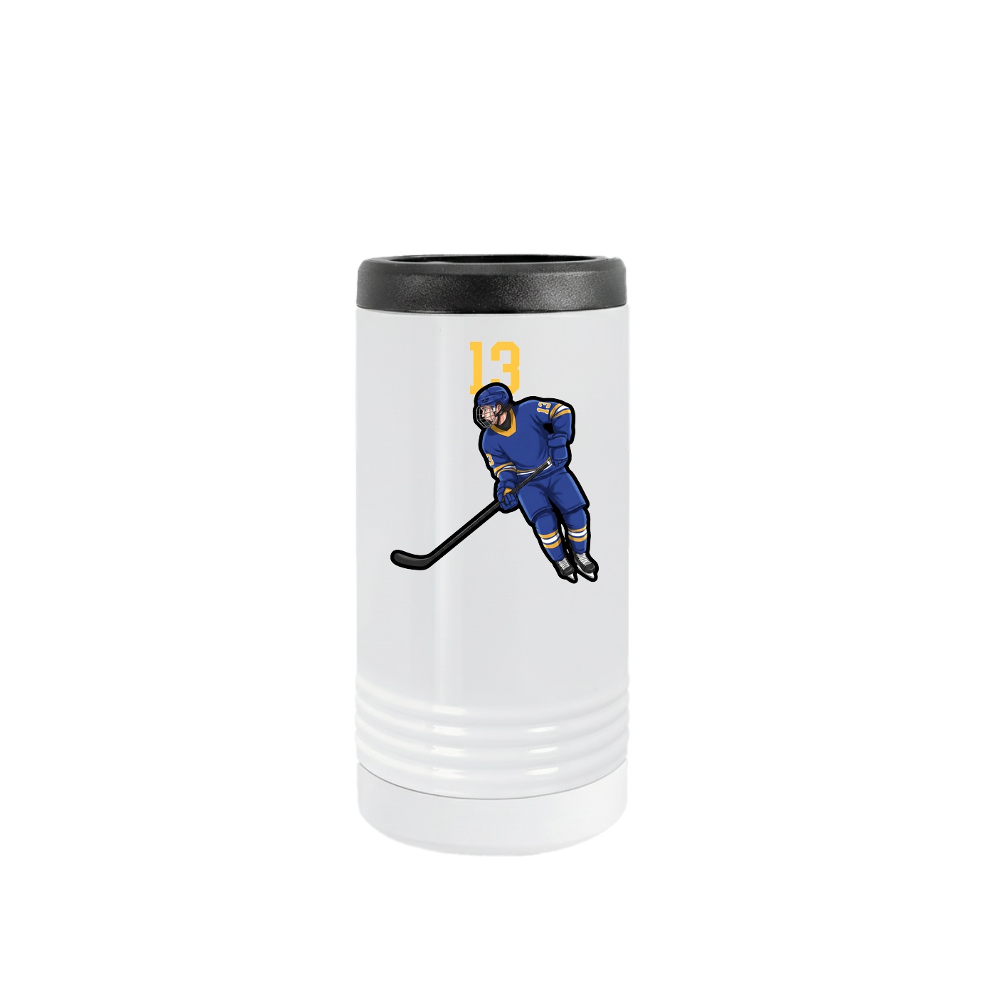 Slim Beverage Holder — Number Top in White