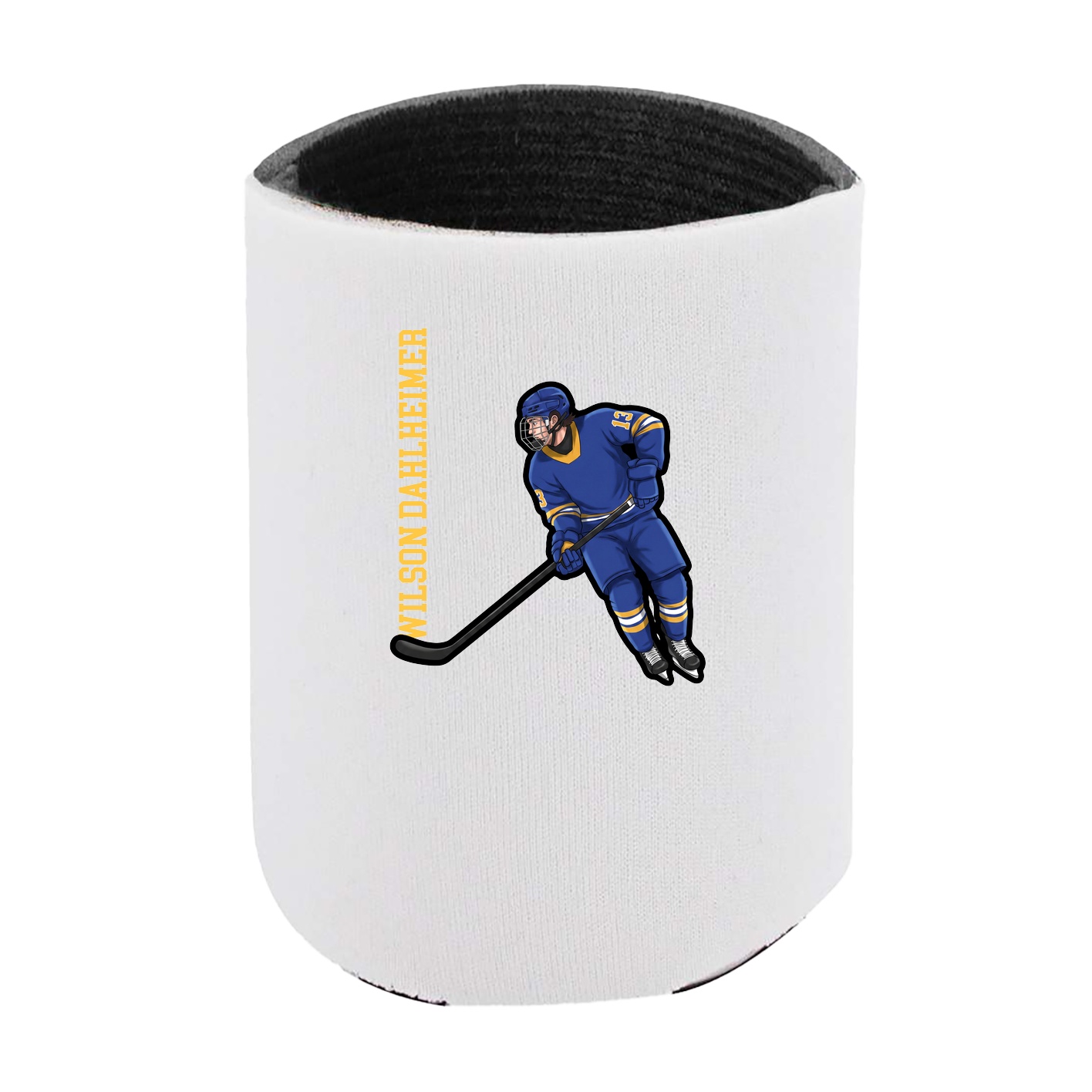 Can Holder — Name Vertical in White