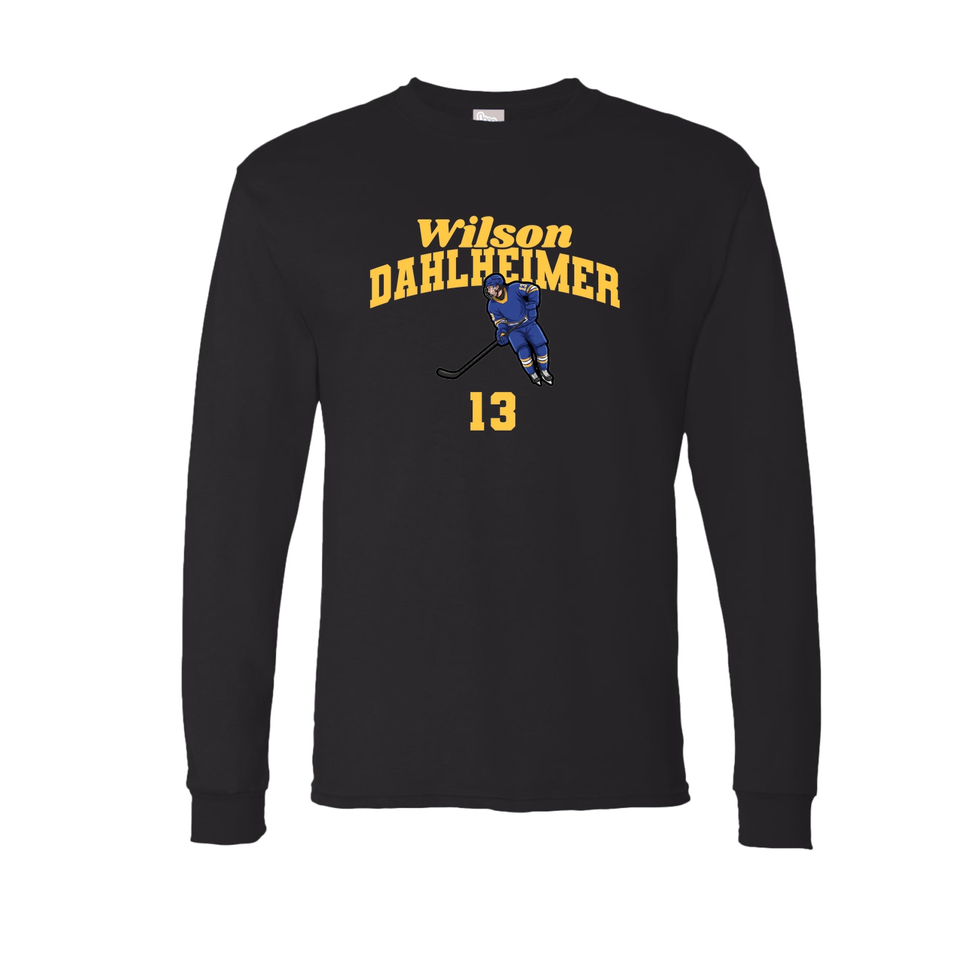 Long Sleeve Tee — Signature Arch in Black