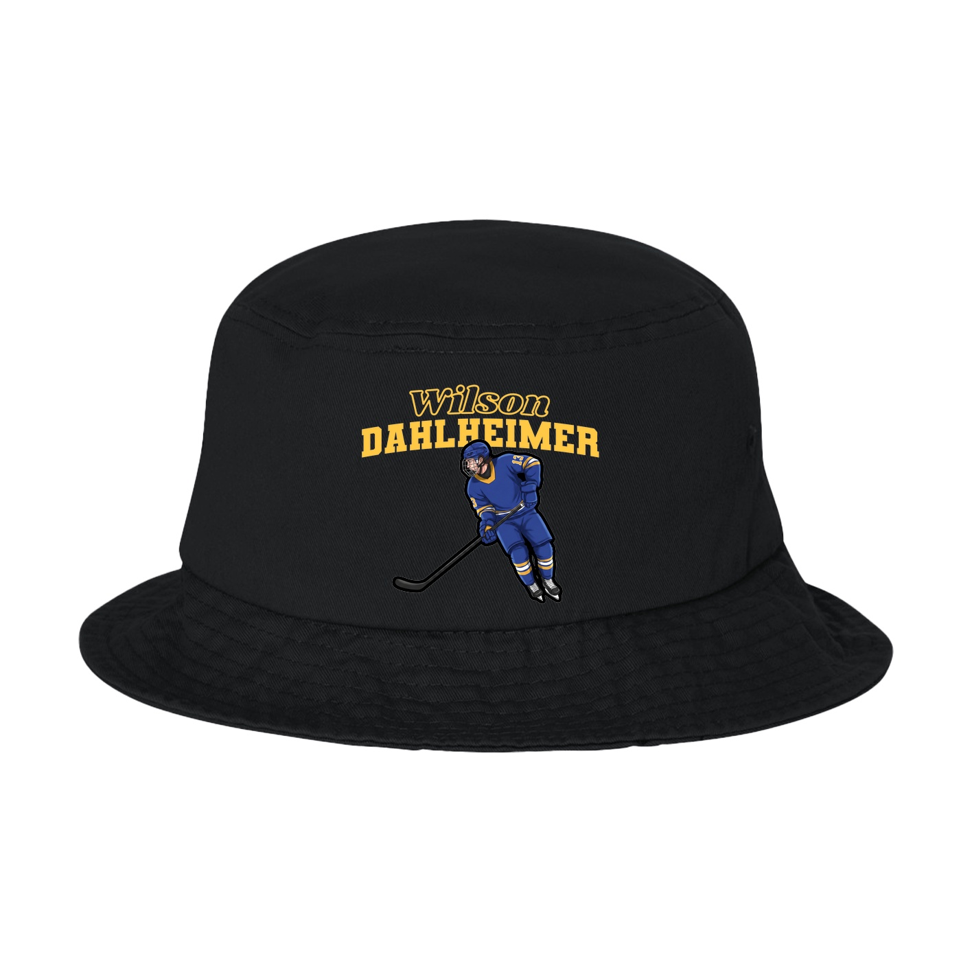 Bucket Cap — Name Arch in Black