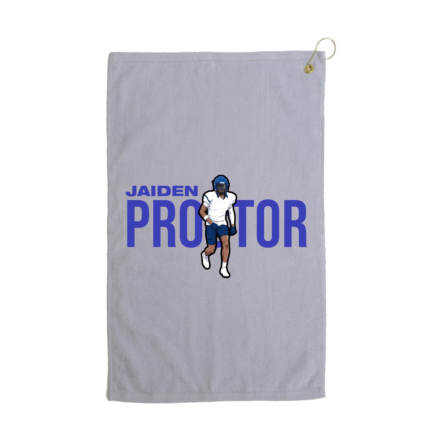 Golf Towel — Player Name in Grey