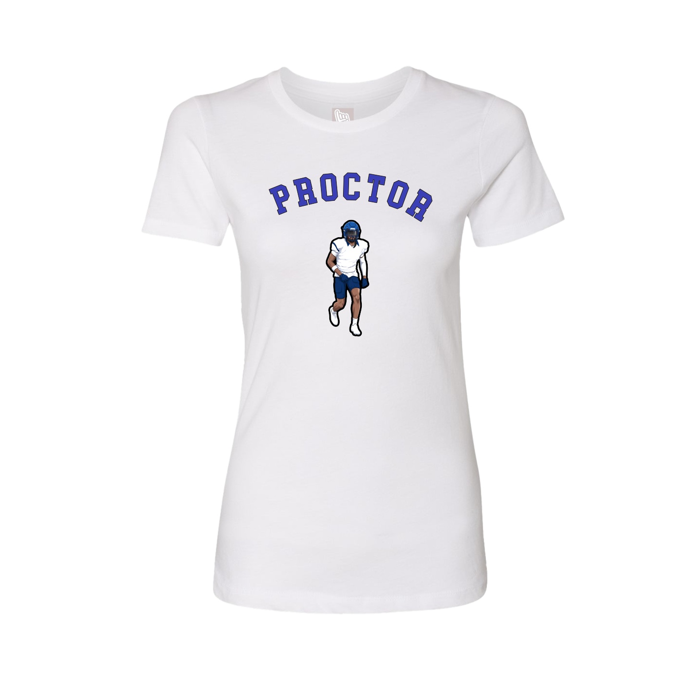 Fitted Women's Tee — Shirsey Arch in White