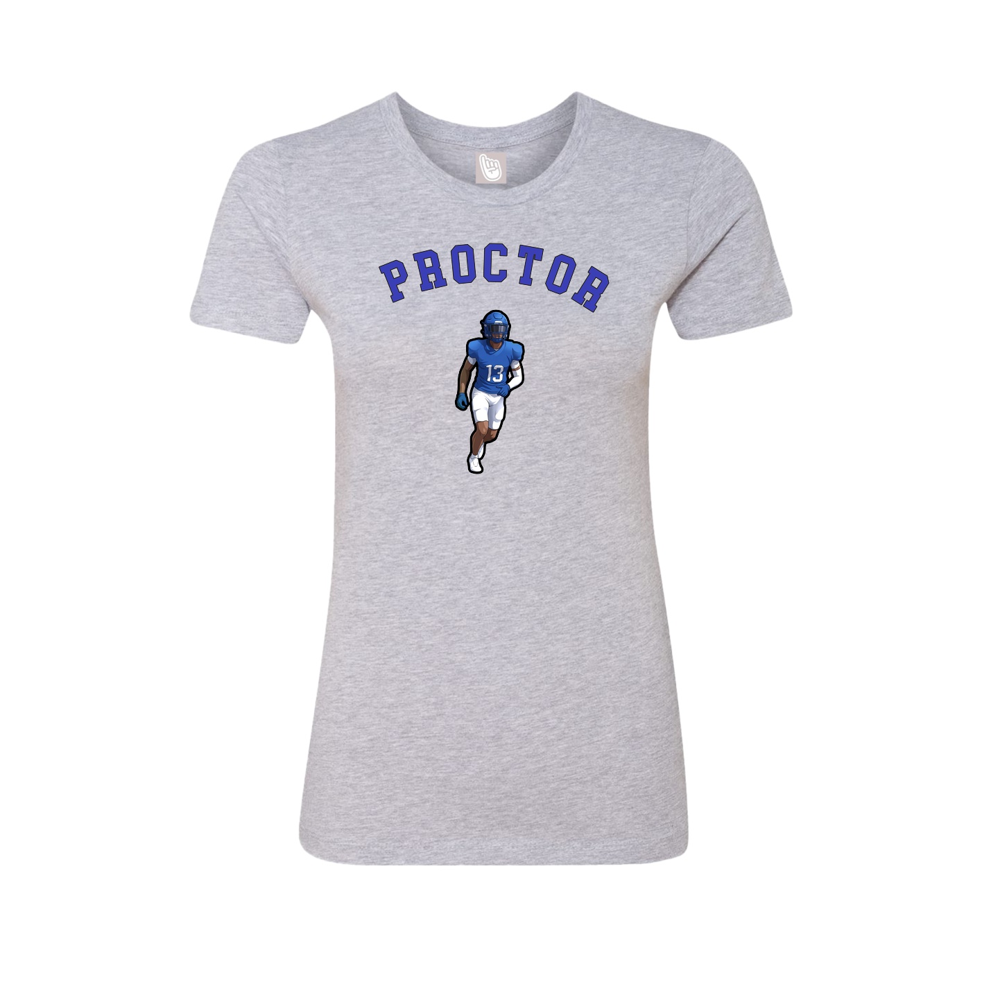 Fitted Women's Tee — Shirsey Arch in Grey