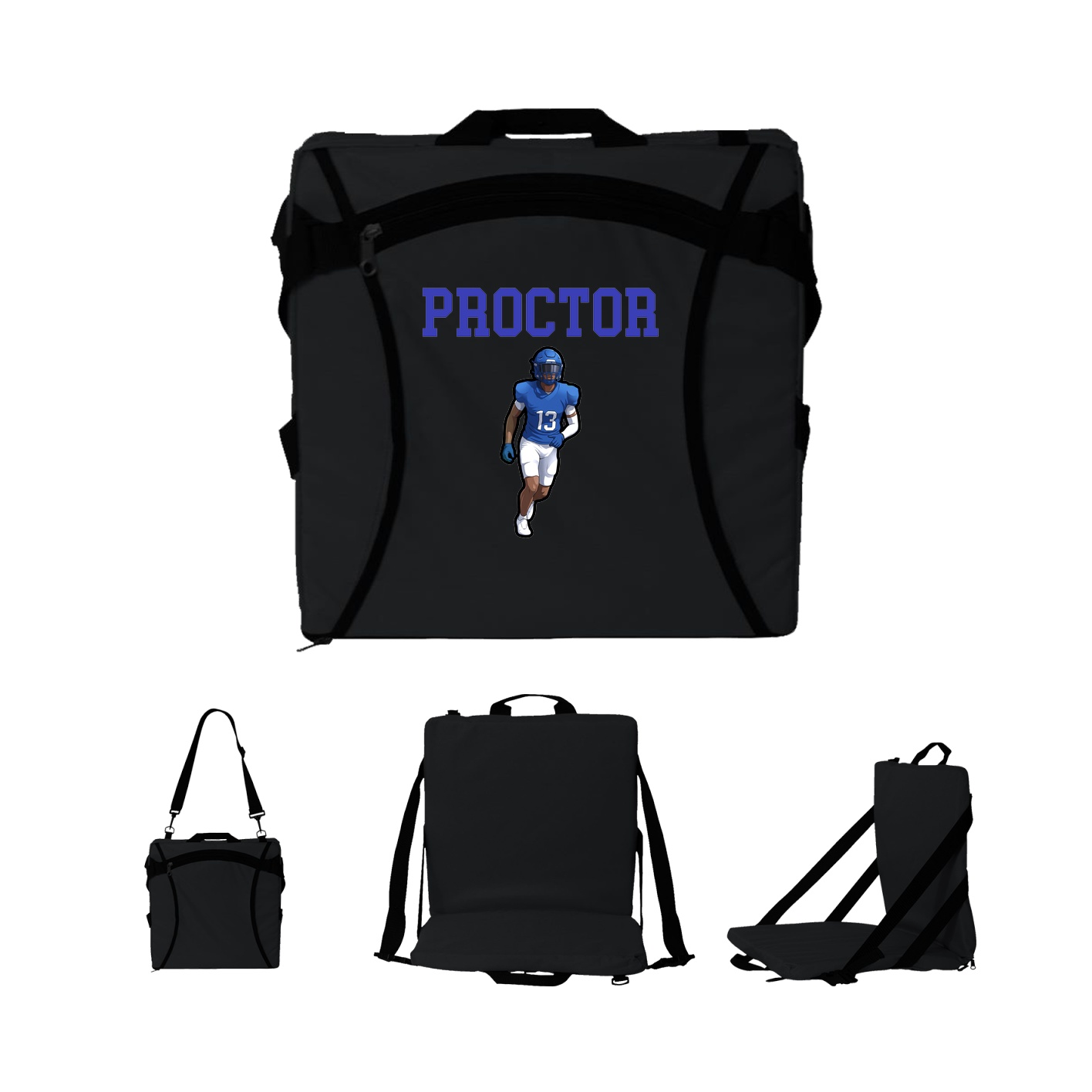 Folding Stadium Seat — Shirsey in Black