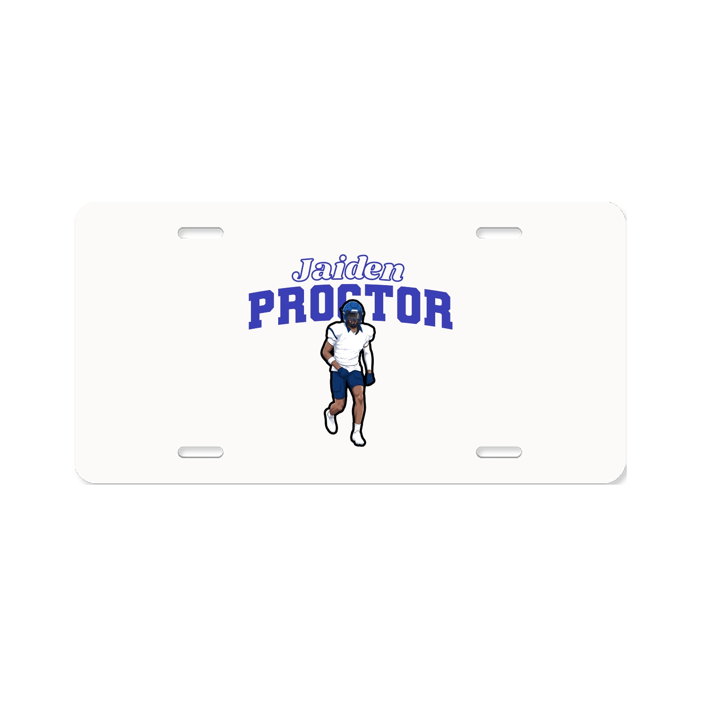 License Plate — Name Arch in Classic