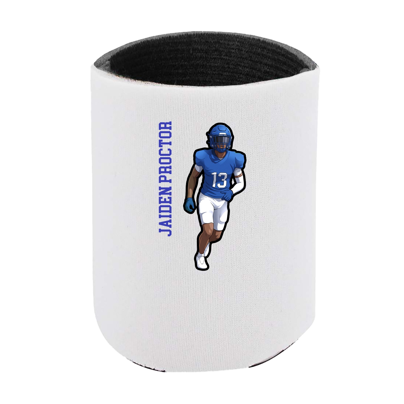 Can Holder — Name Vertical in White