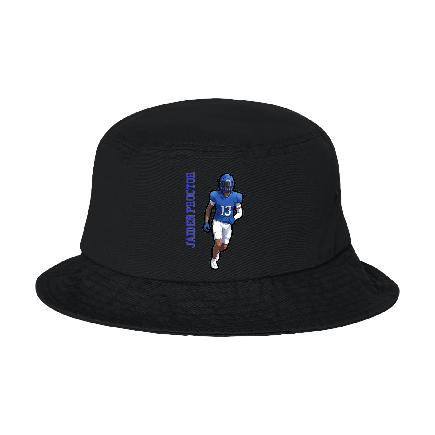 Bucket Cap — Name Vertical in Black