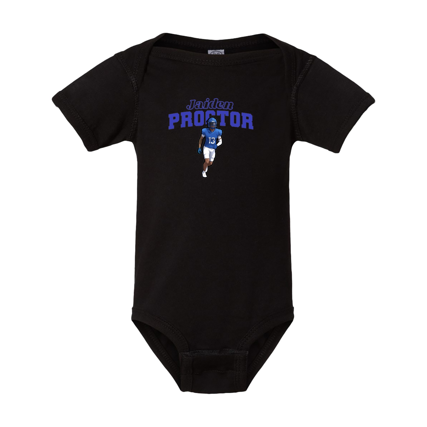 Baby Onesie — Name Arch in Black
