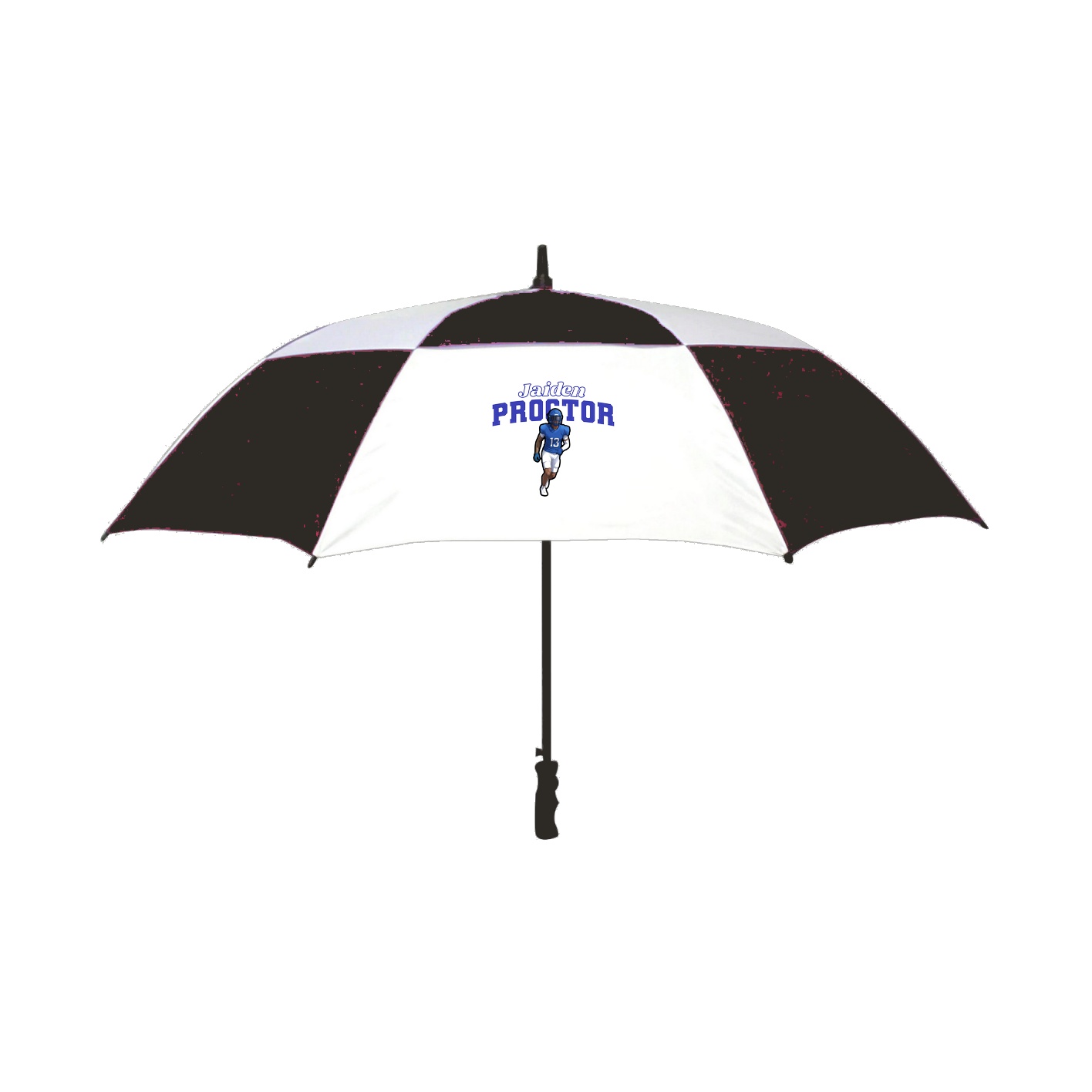 Golf Umbrella — Name Arch in Black