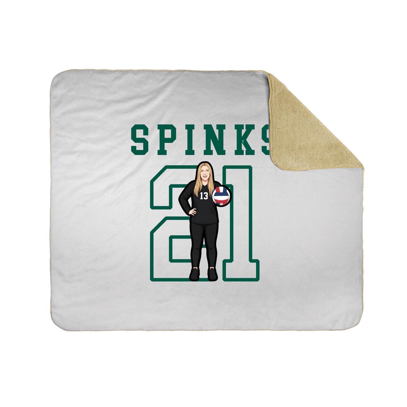 Throw Blanket — Shirsey in White