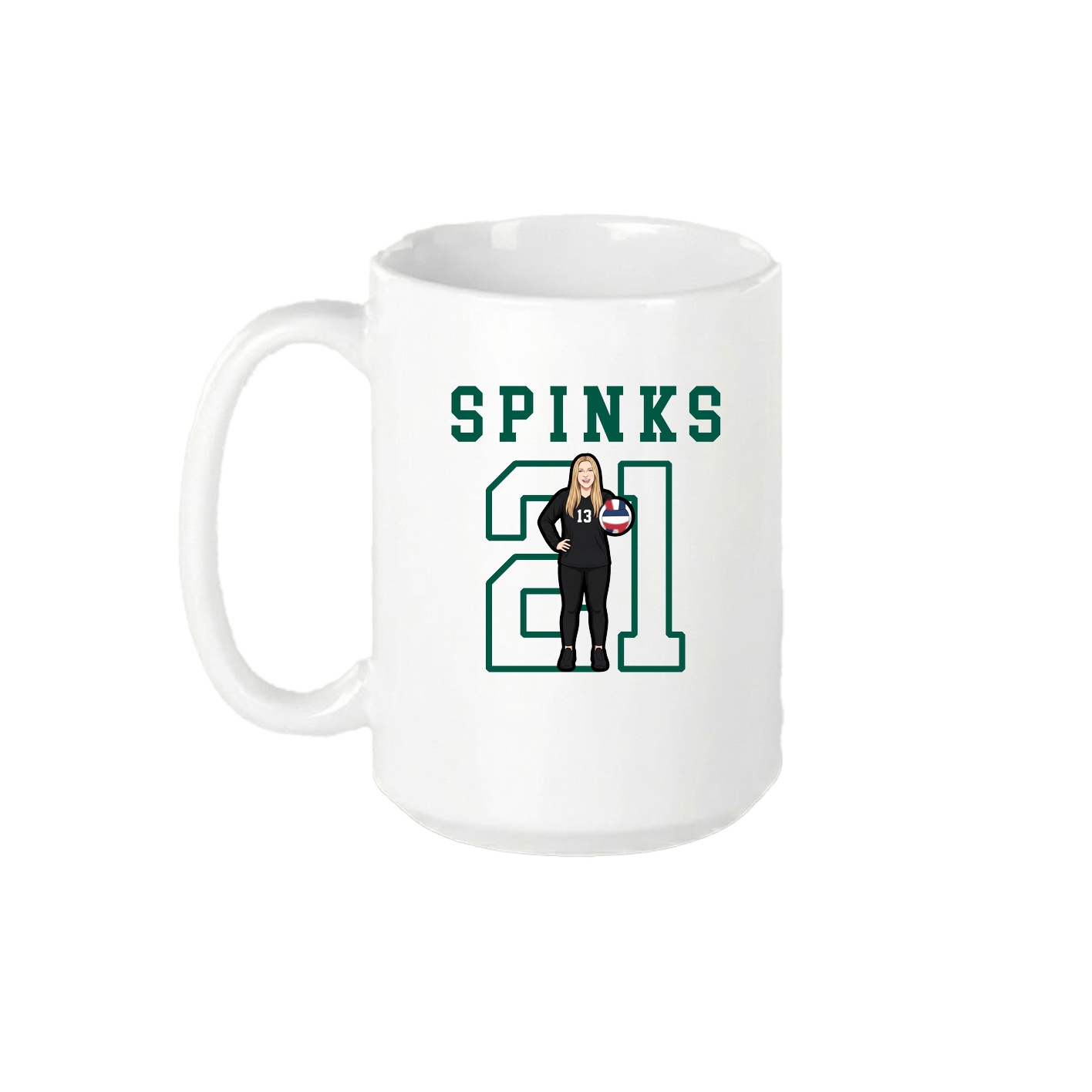 15oz Coffee Mug — Shirsey in White