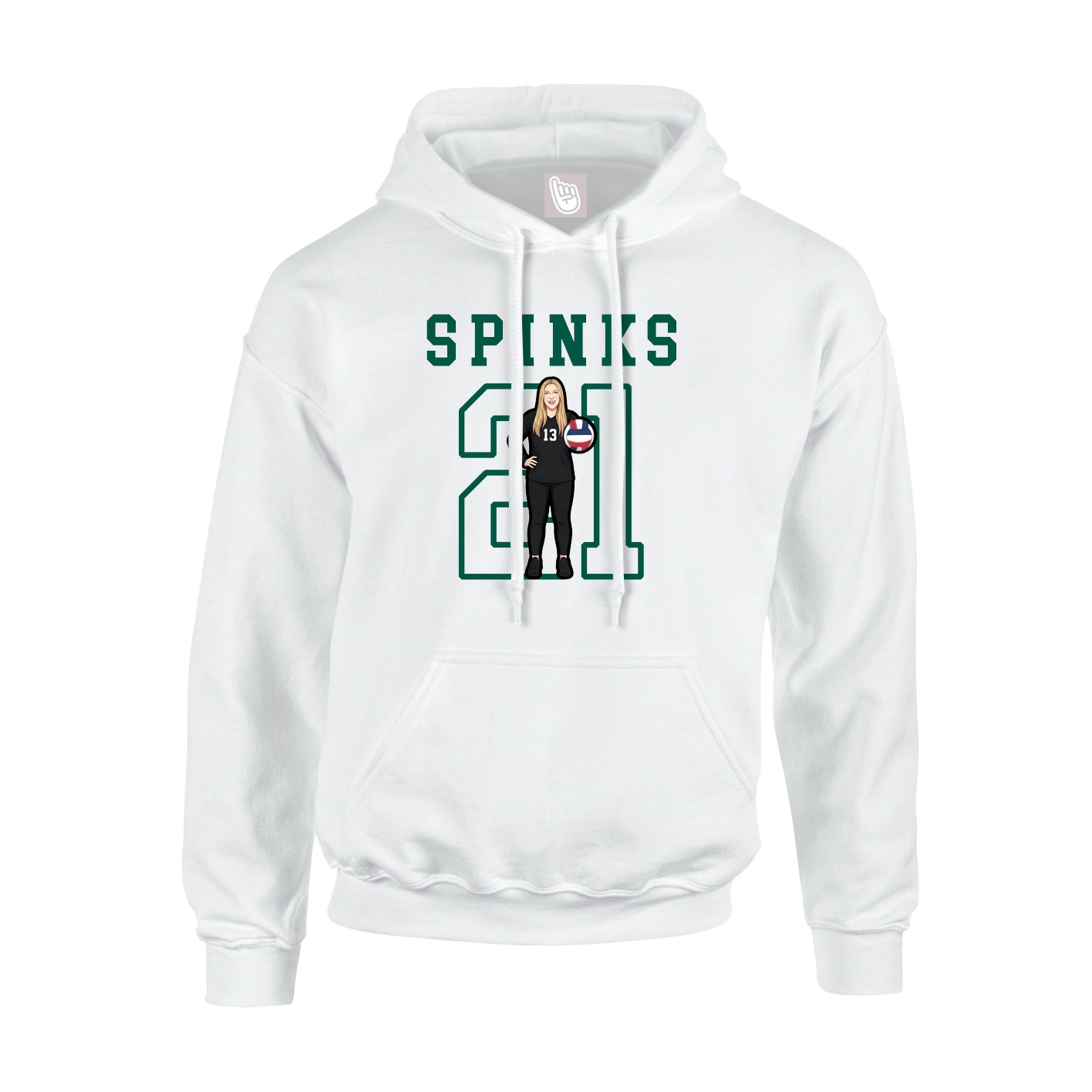 Hoodie — Shirsey in White