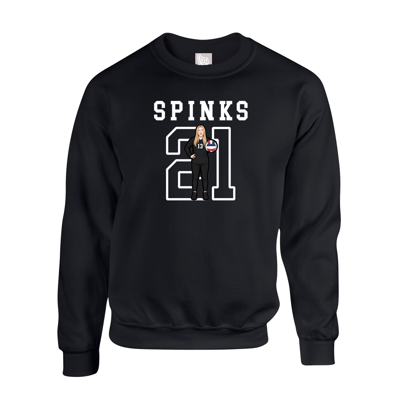 Fleece Crew — Shirsey in Black