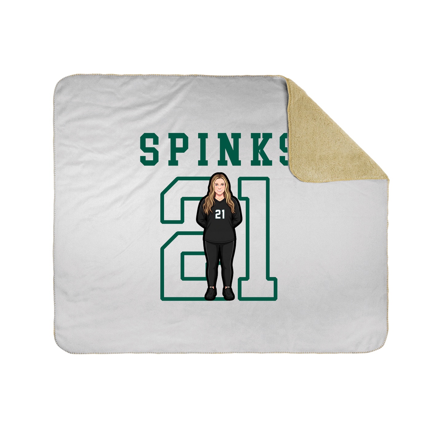 Throw Blanket — Shirsey in White