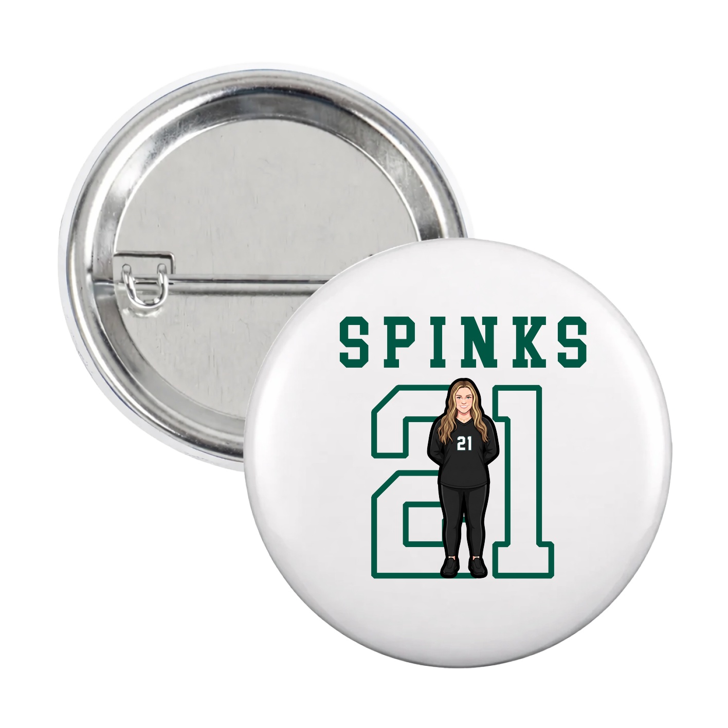 Game Day Button — Shirsey in White