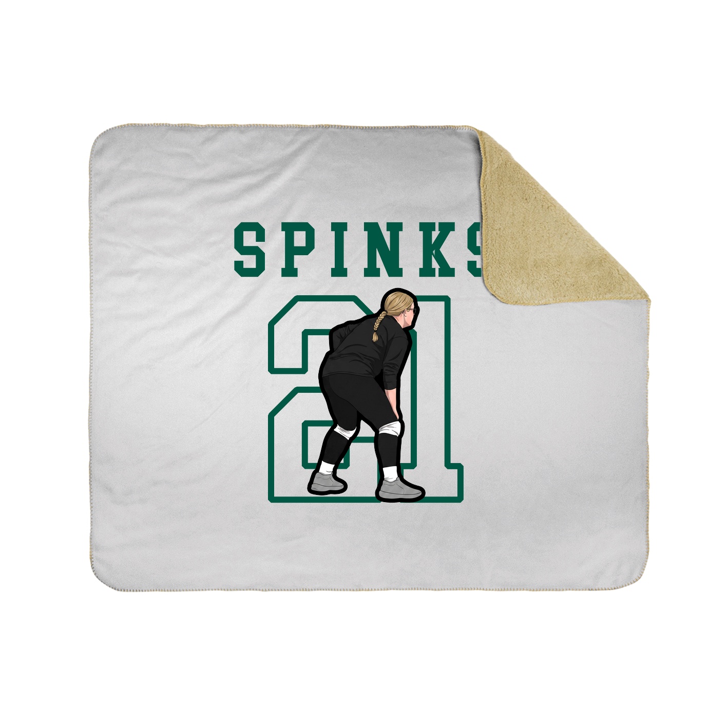 Throw Blanket — Shirsey in White