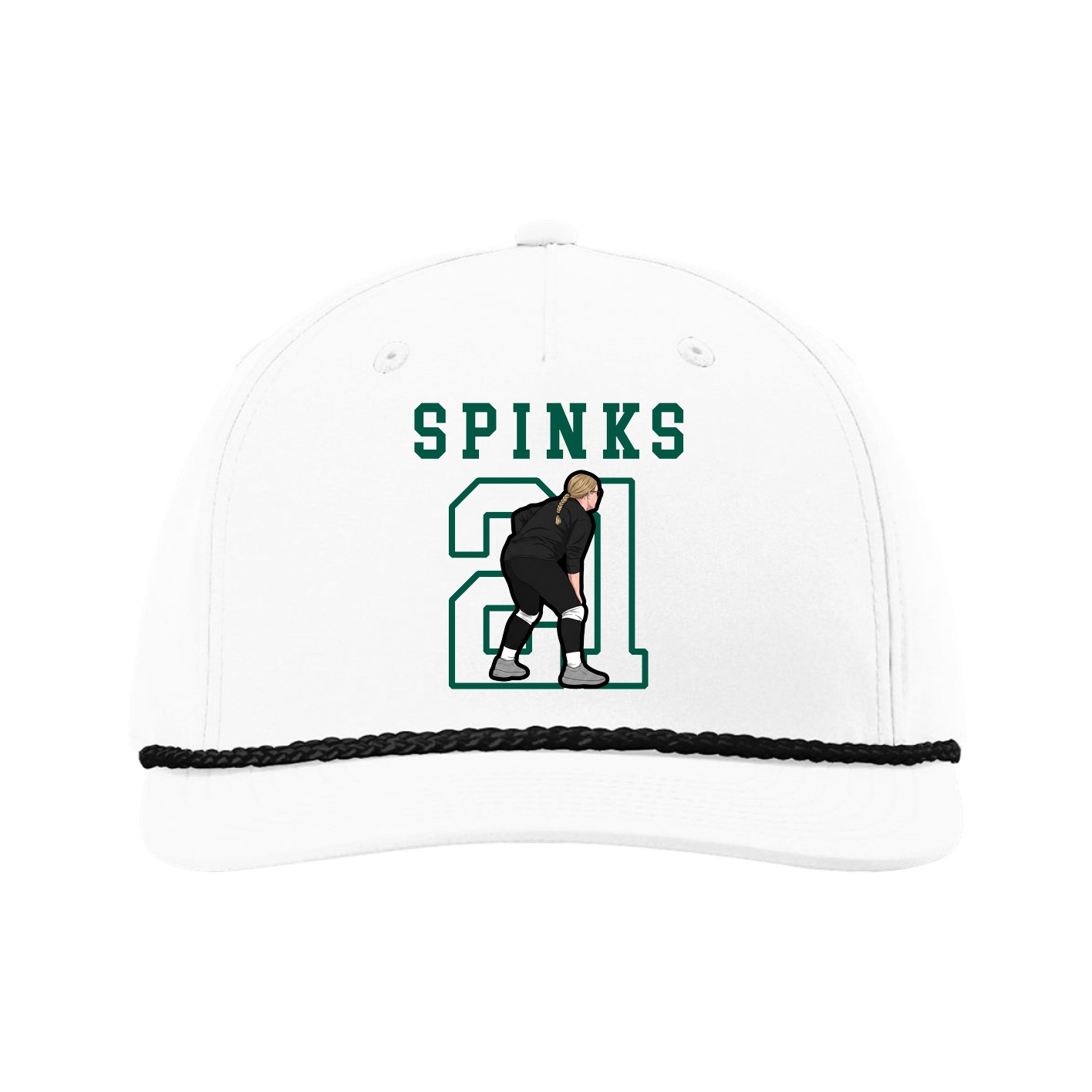 Five-Panel Classic Rope Cap — Shirsey in White