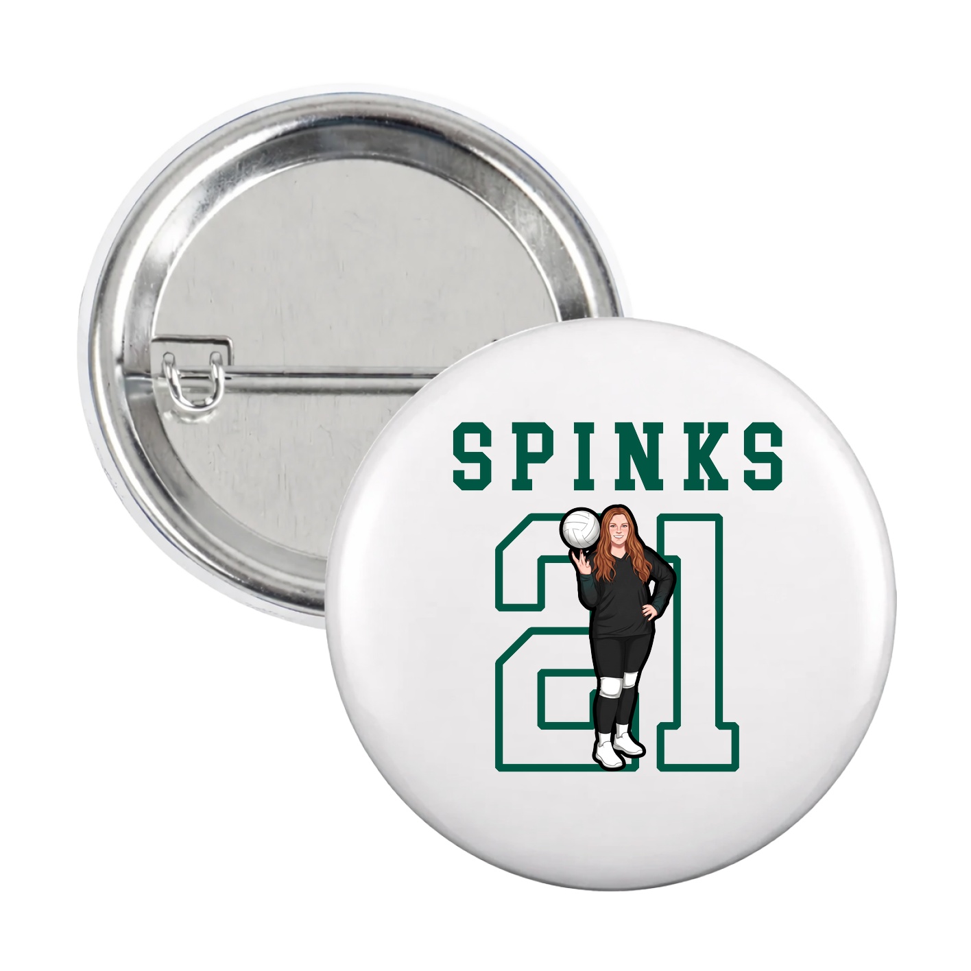 Game Day Button — Shirsey in White