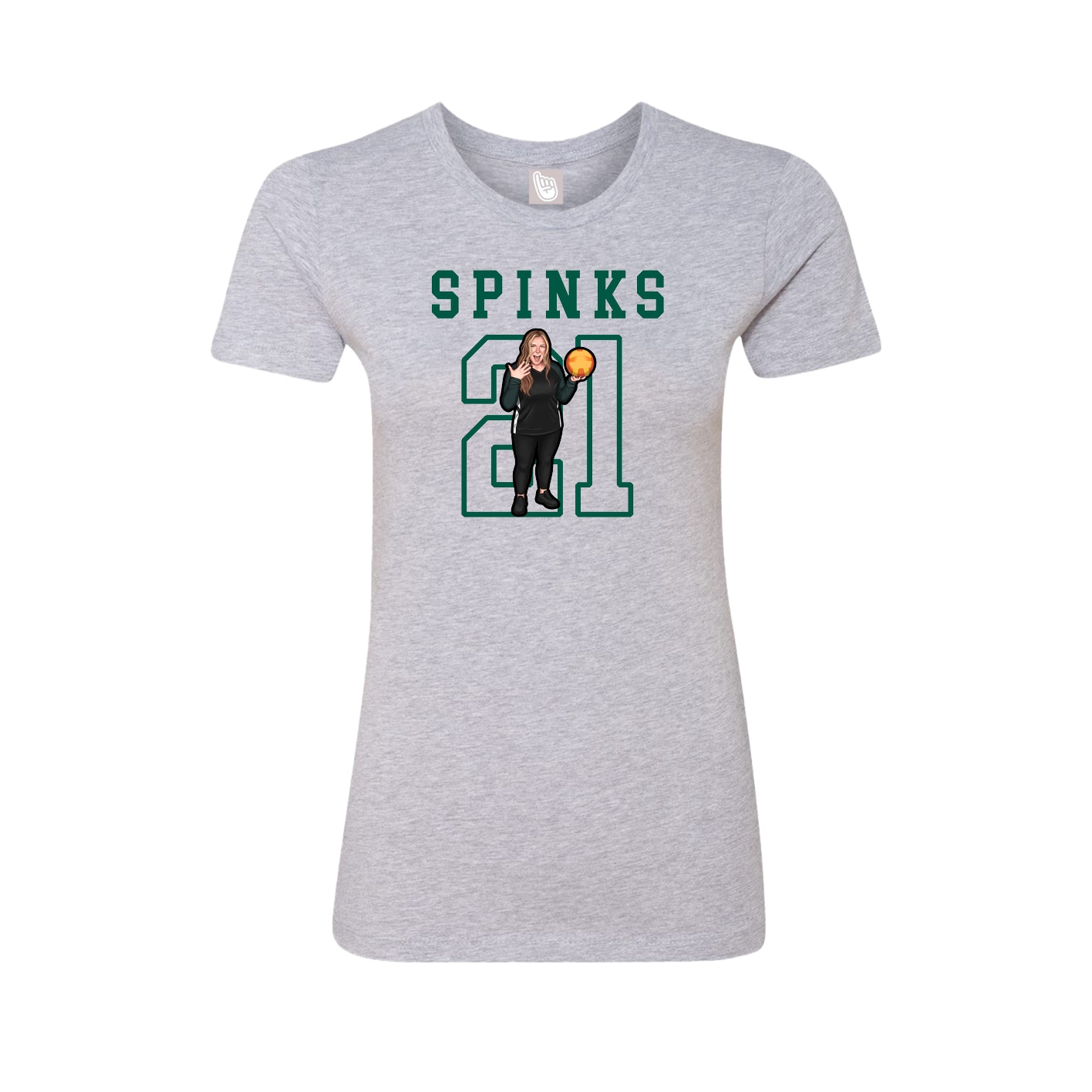 Fitted Women's Tee — Shirsey in Grey
