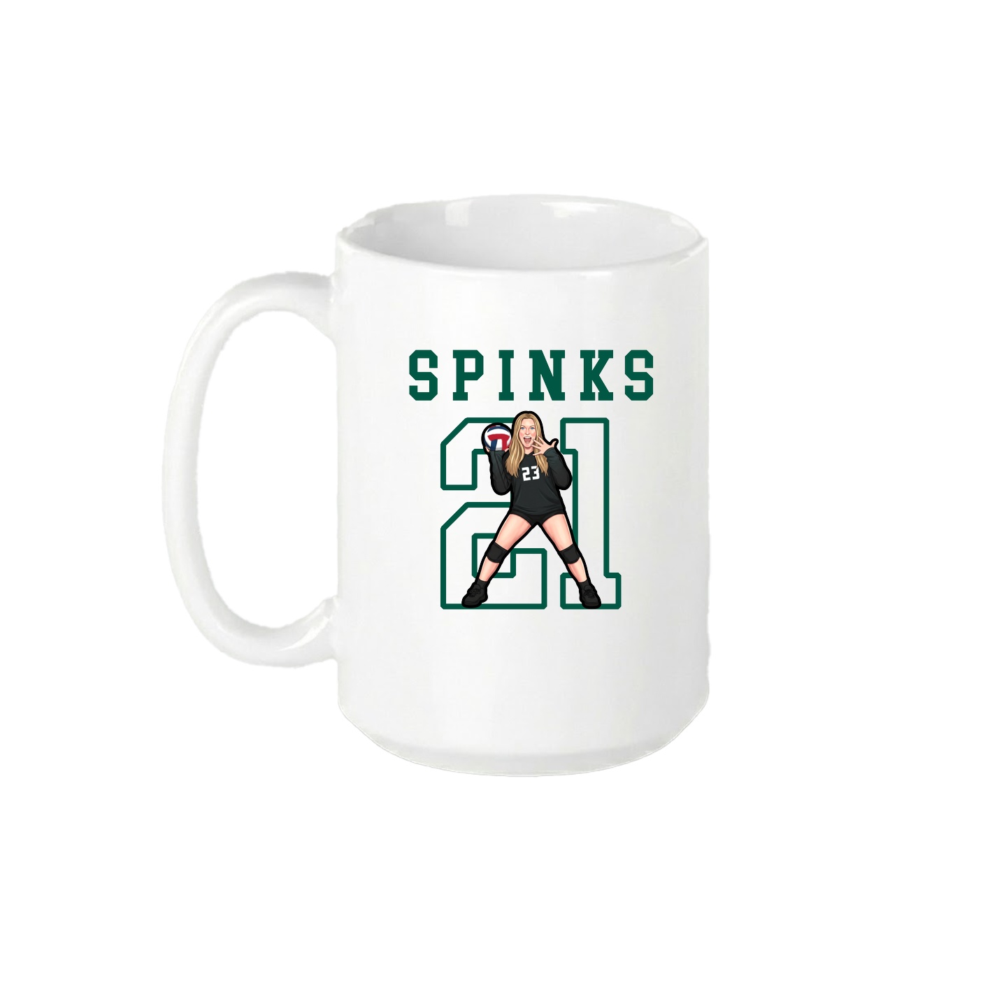 15oz Coffee Mug — Shirsey in White