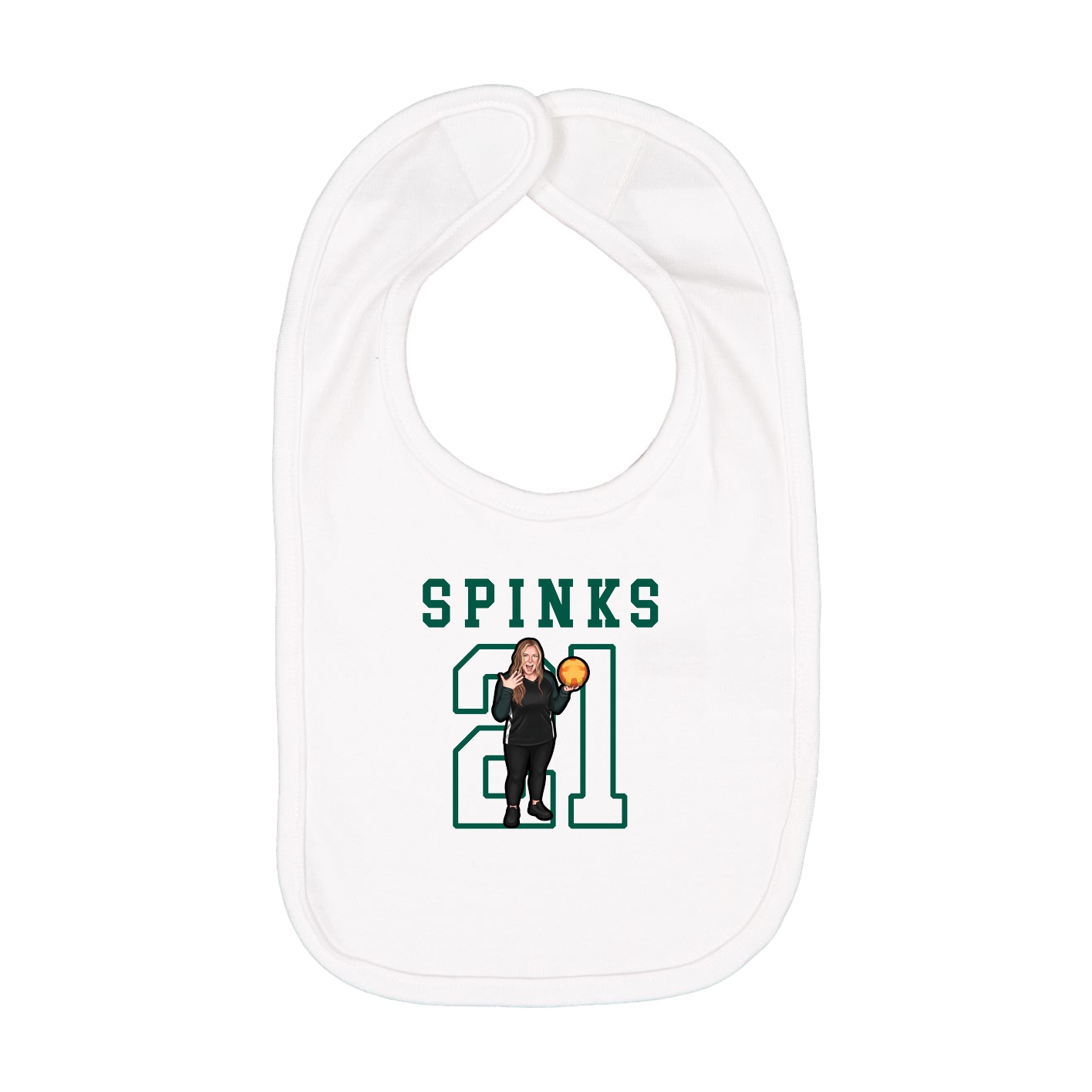 Infant Bib — Shirsey in White