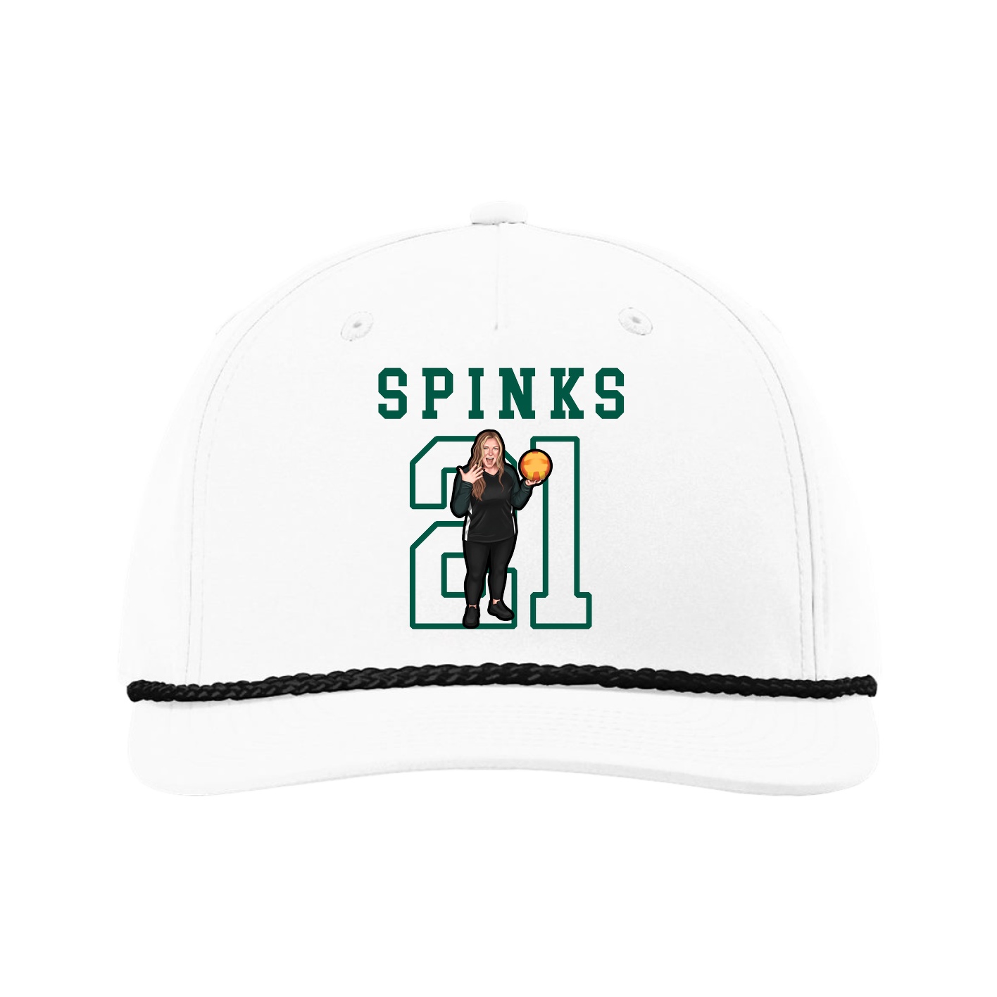 Five-Panel Classic Rope Cap — Shirsey in White
