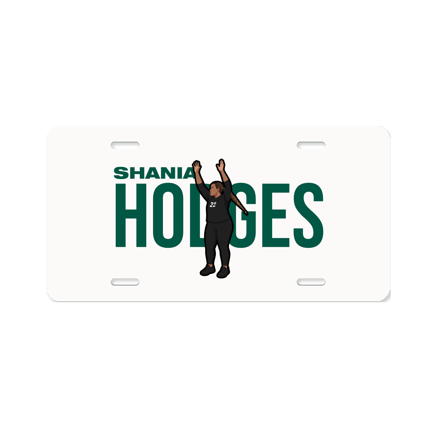 License Plate — Player Name in Classic