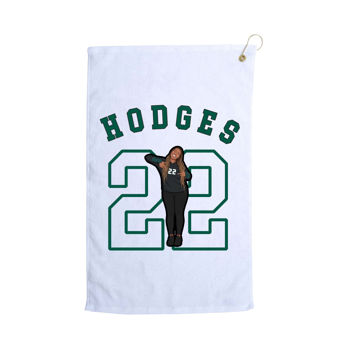 Golf Towel — Shirsey Arch in White