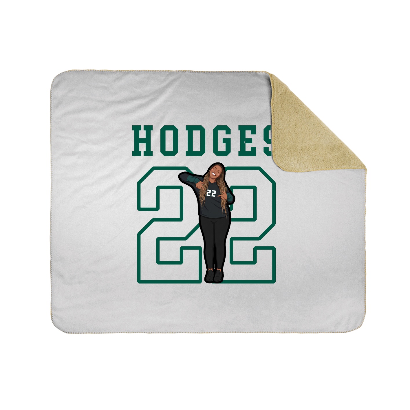 Throw Blanket — Shirsey in White